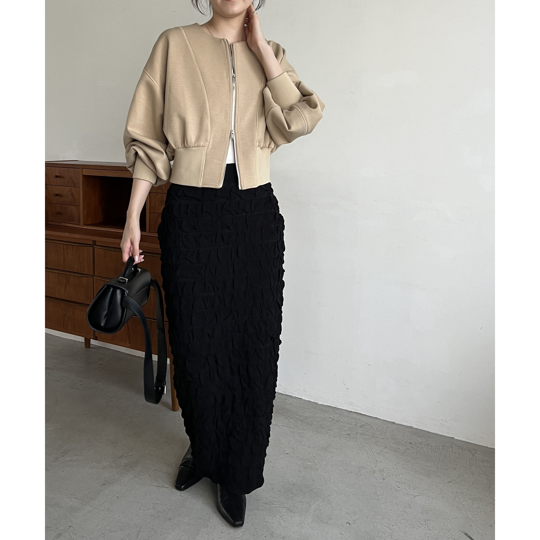 人気アイテム再入荷】WフェイスZIPカーディガン | ファッション