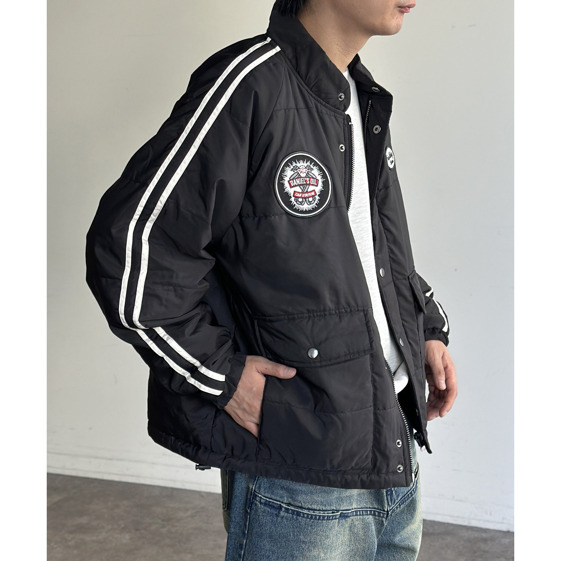 中綿ワッペン付きブルゾン | ファッション通販サイト NUGU