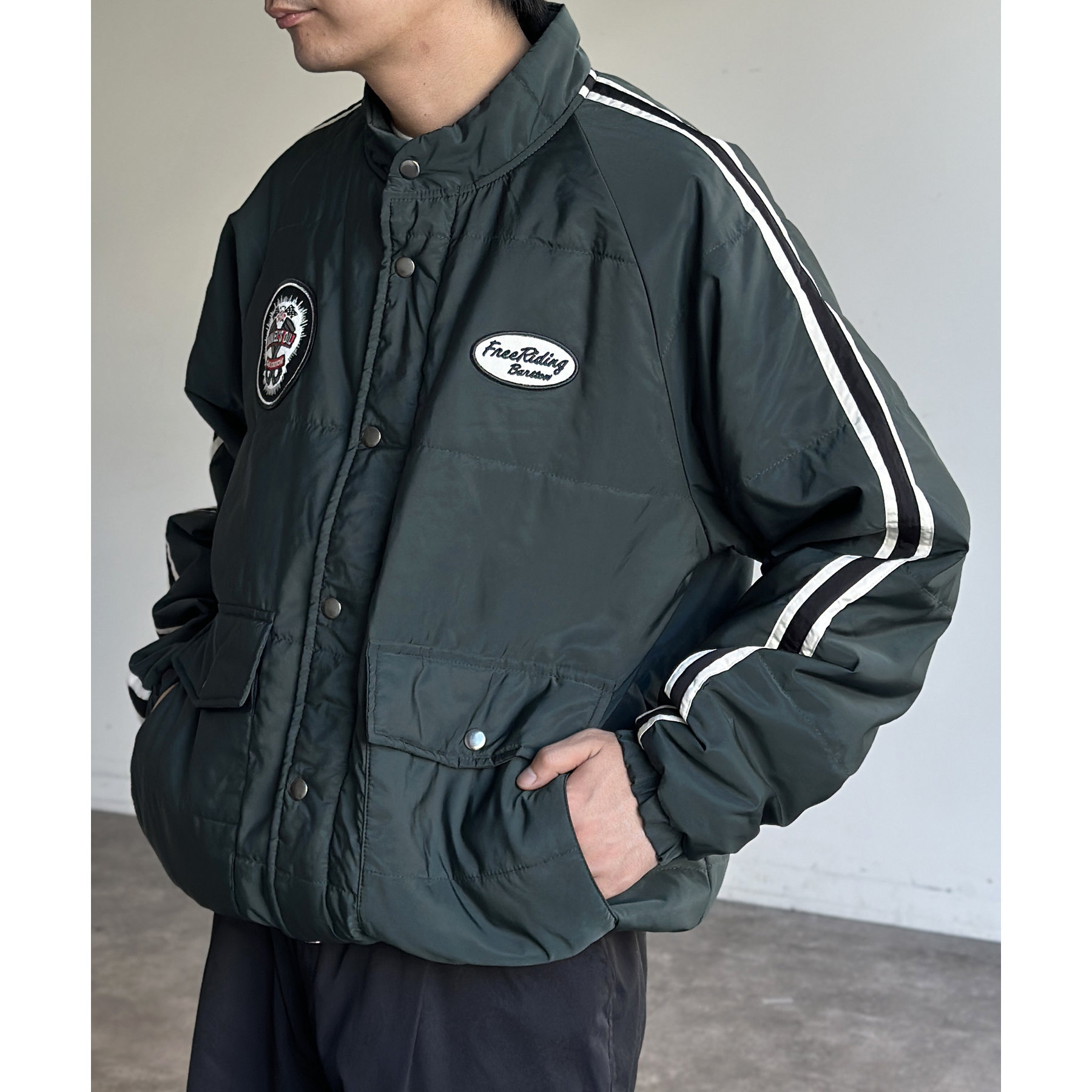 中綿ワッペン付きブルゾン | ファッション通販サイト NUGU