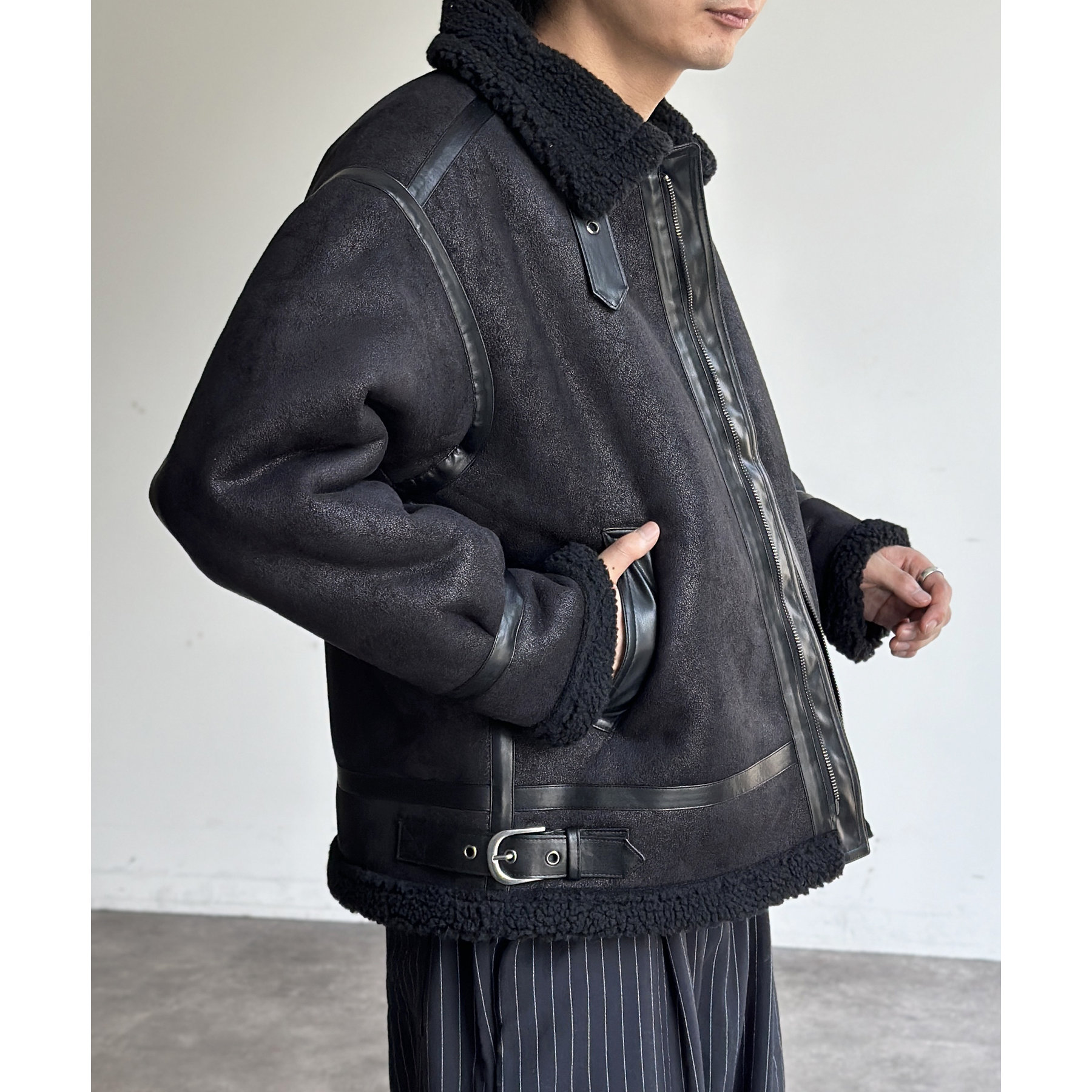 美品　GreenON A1Ⅲ Maison Mihara Yasuhiro Leather Peterson Low in Green