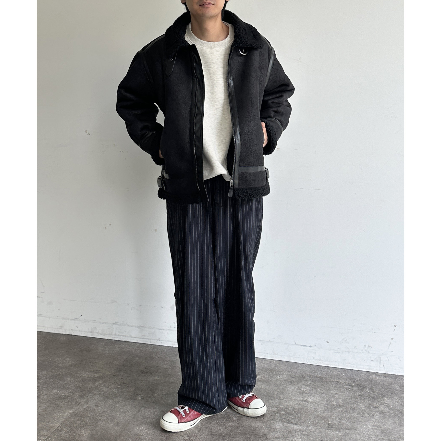 B-3フェイクムートンジャケット | ファッション通販サイト NUGU