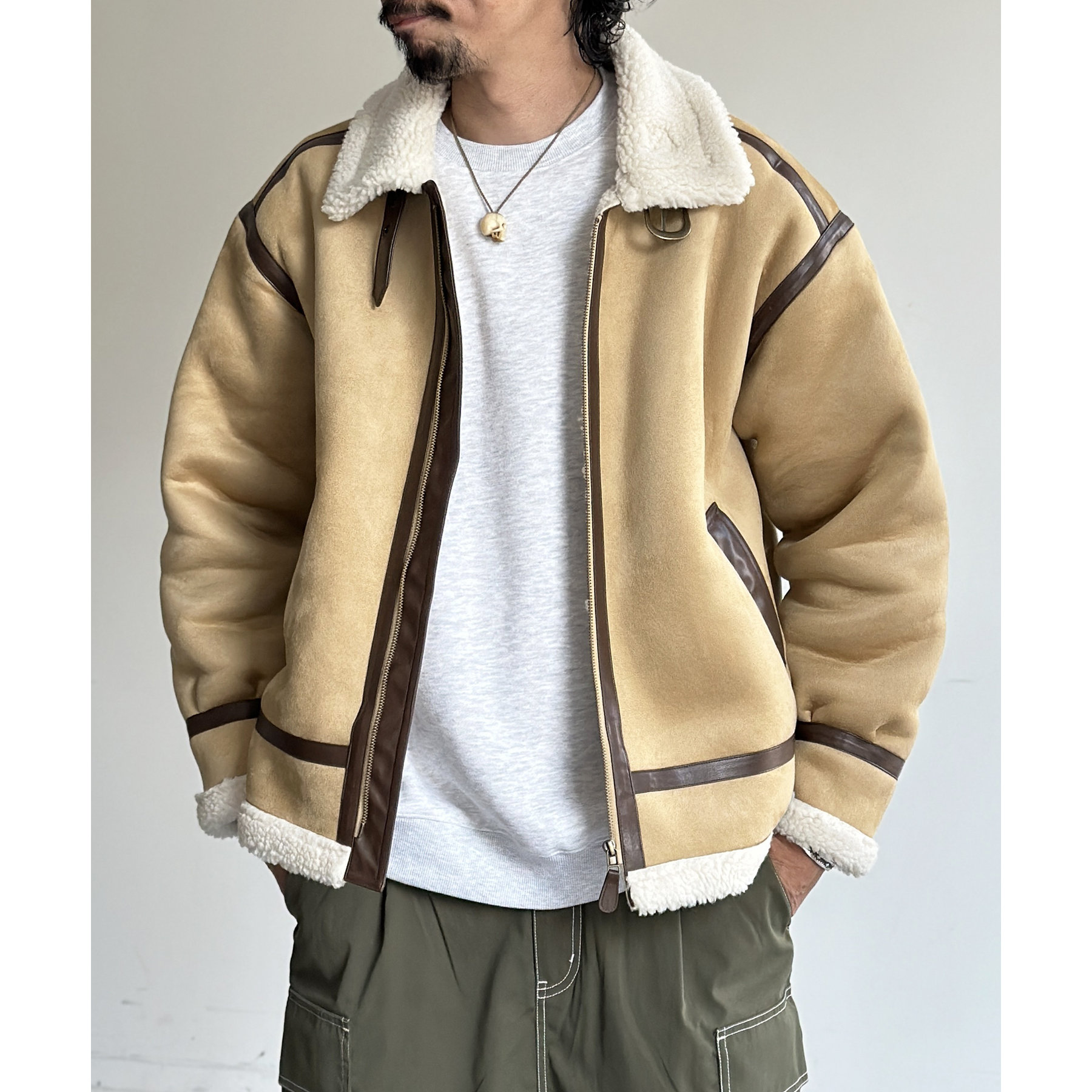 ◎良好品　ムートンブルゾン　雑誌LEON掲載品 ムートンブルゾン」でリッチに男らしく！【8選】 | メンズ