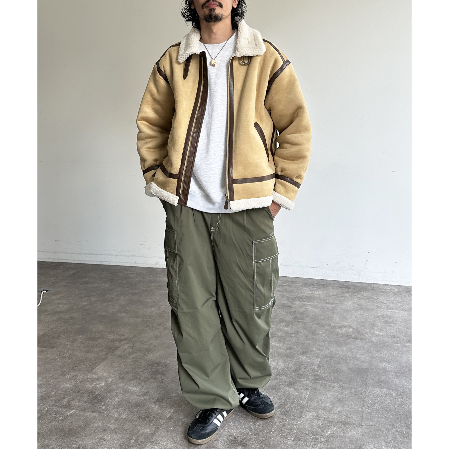 B-3フェイクムートンジャケット | ファッション通販サイト NUGU