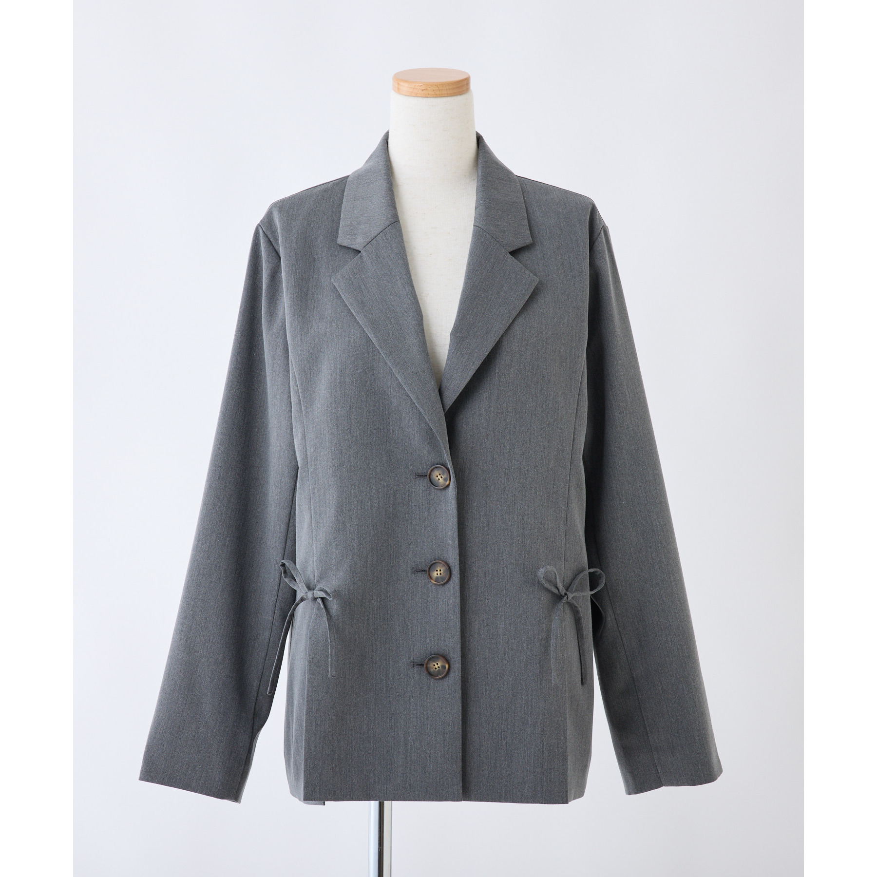 セットで履けるスカートあり】後ろレースアップリボンテーラード