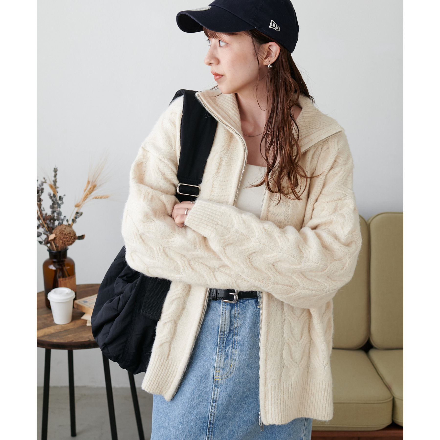 ♡様 yasuchan14__監修】ケーブルWジップニット《WEB限定》 | ファッション