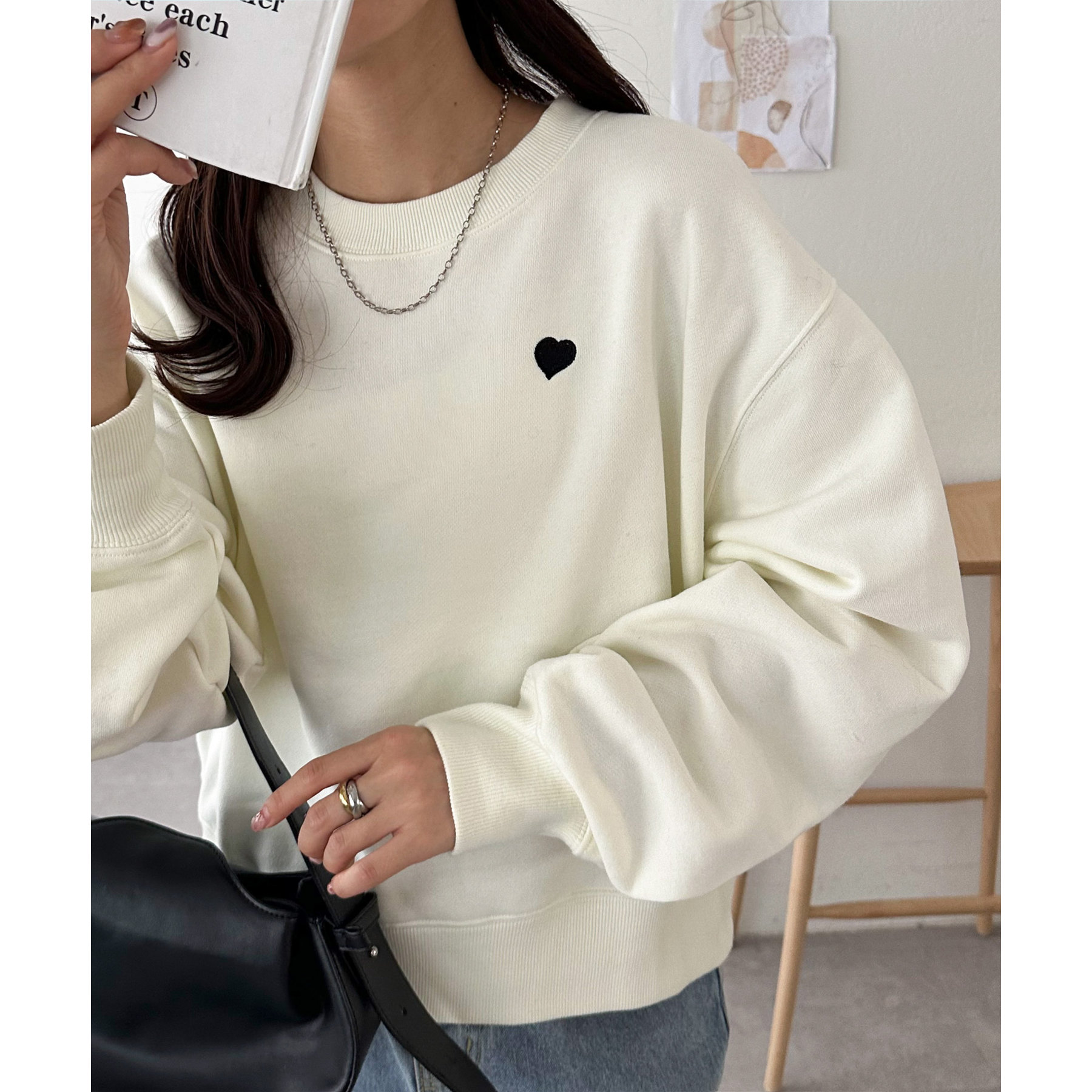 COACH ハート刺繍 スウェットパーカー ハート刺繍裏起毛スウェットパーカー - ベルーナ【公式】