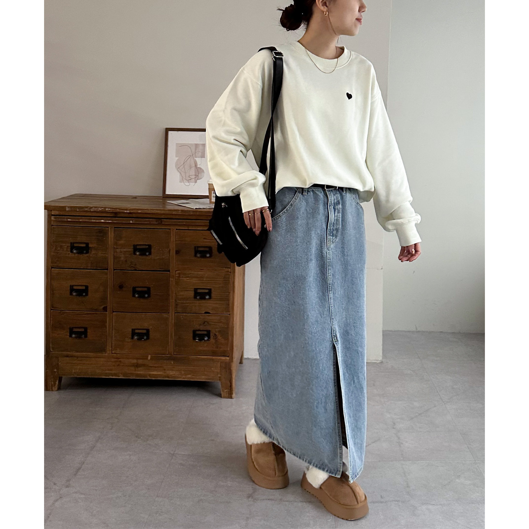 WEB限定/新色追加】ハート刺繍スウェット | ファッション通販