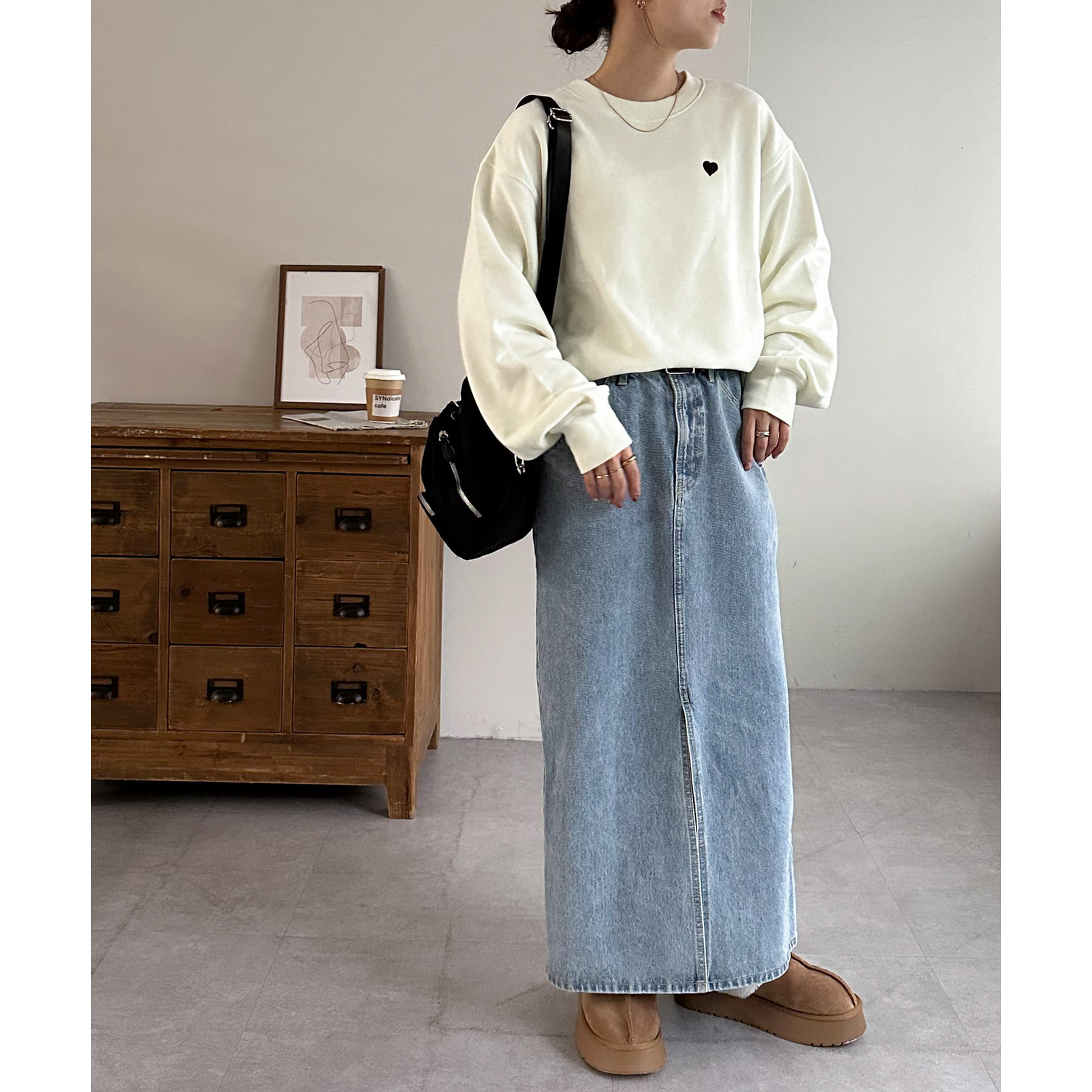 WEB限定/新色追加】ハート刺繍スウェット | ファッション通販サイト NUGU