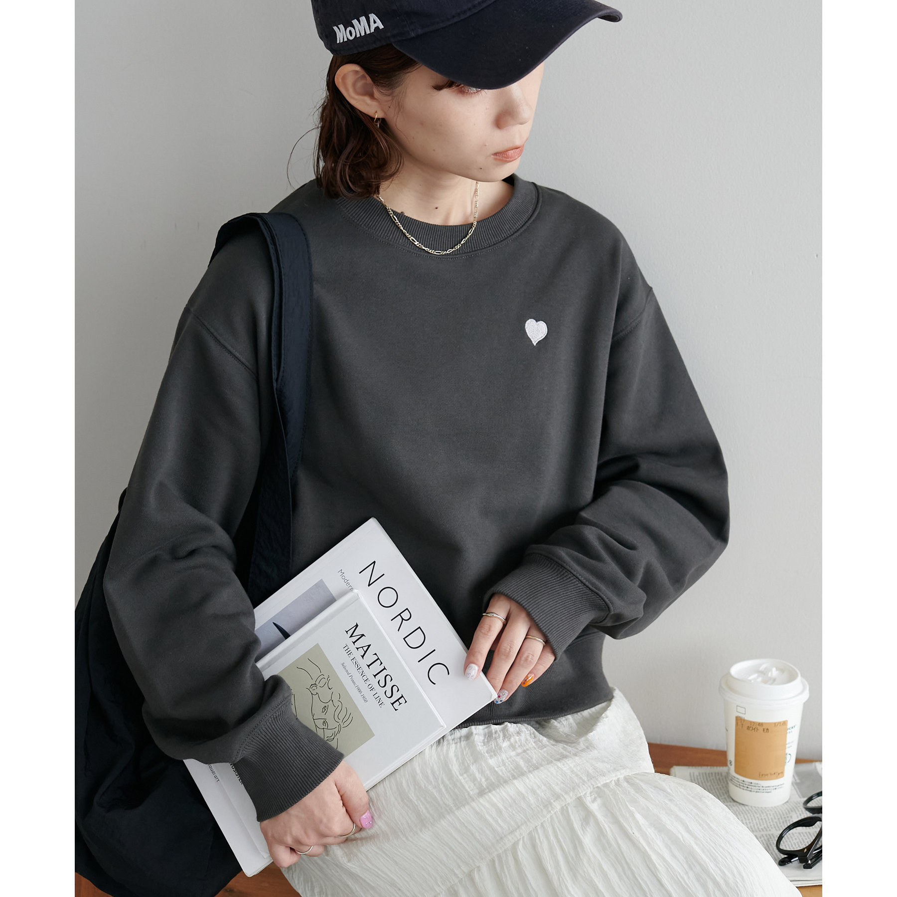 WEB限定/新色追加】ハート刺繍スウェット | ファッション通販サイト NUGU