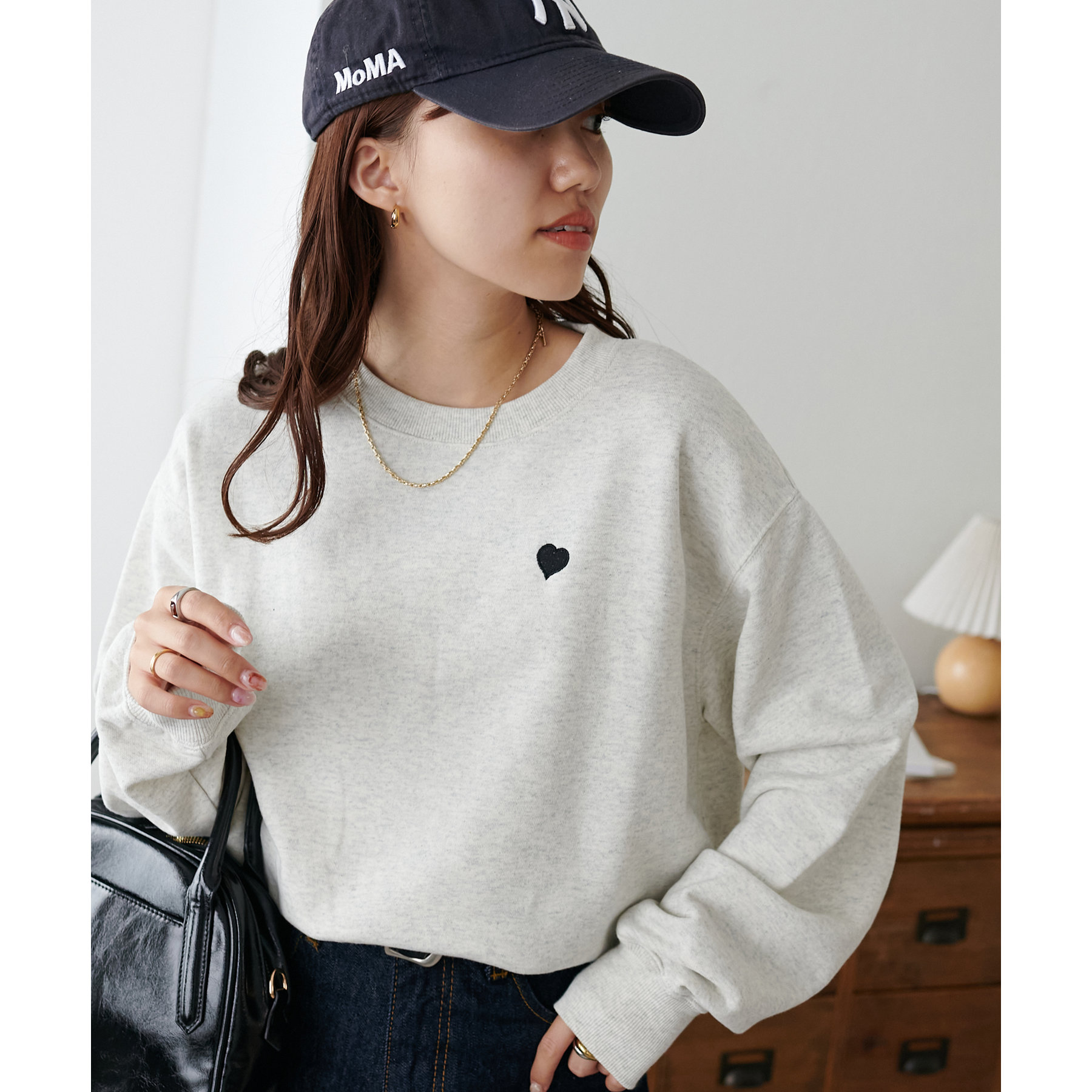 WEB限定/新色追加】ハート刺繍スウェット | ファッション通販
