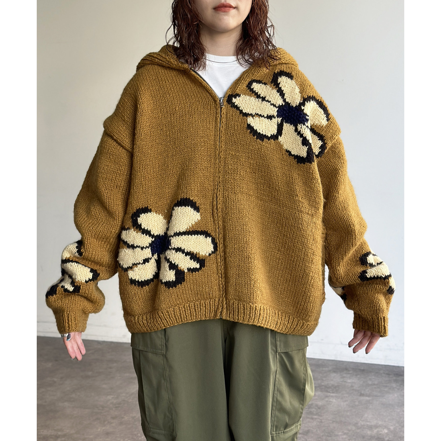 ハンドニットジップパーカー | ファッション通販サイト NUGU