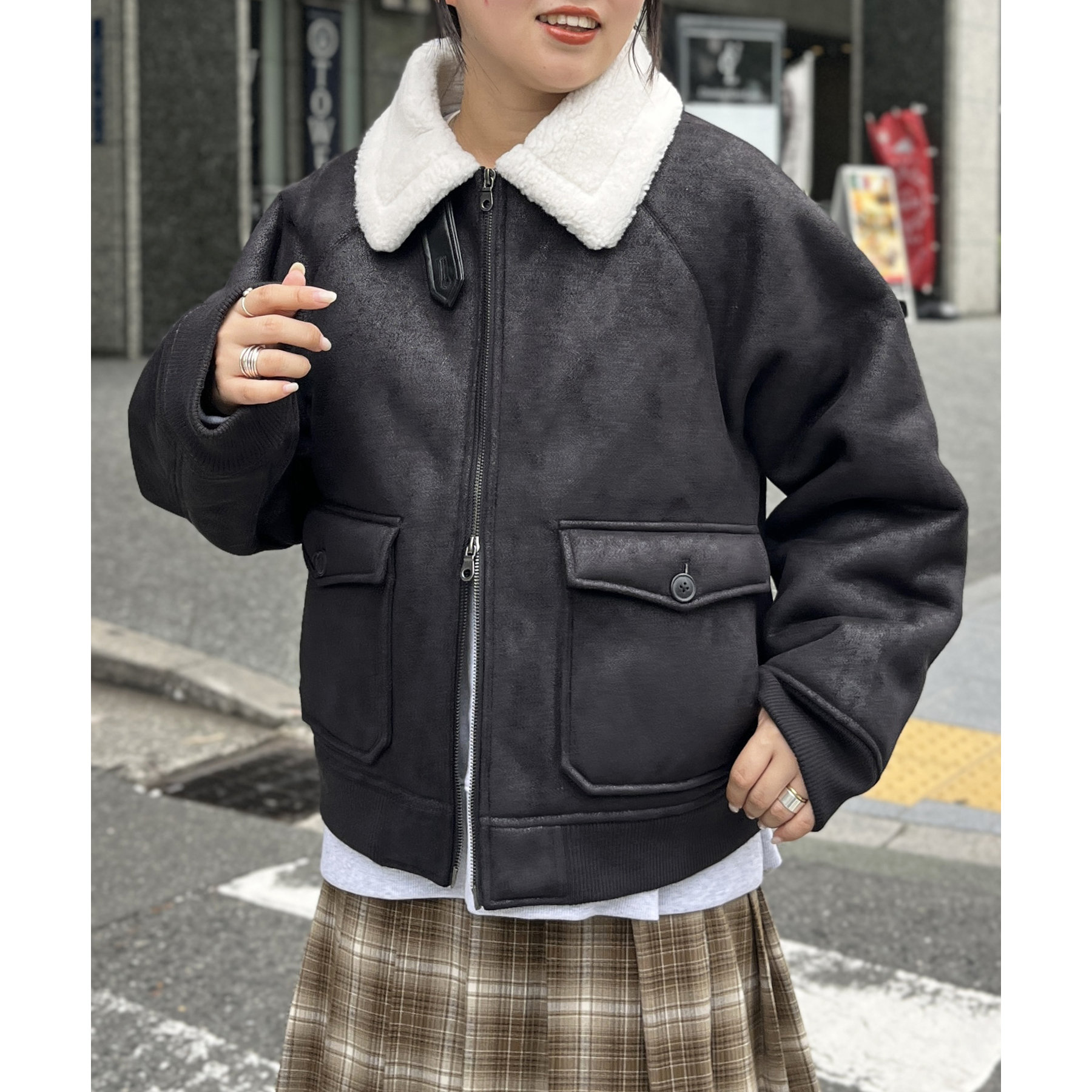 フェイクムートンA2ジャケット | ファッション通販サイト NUGU