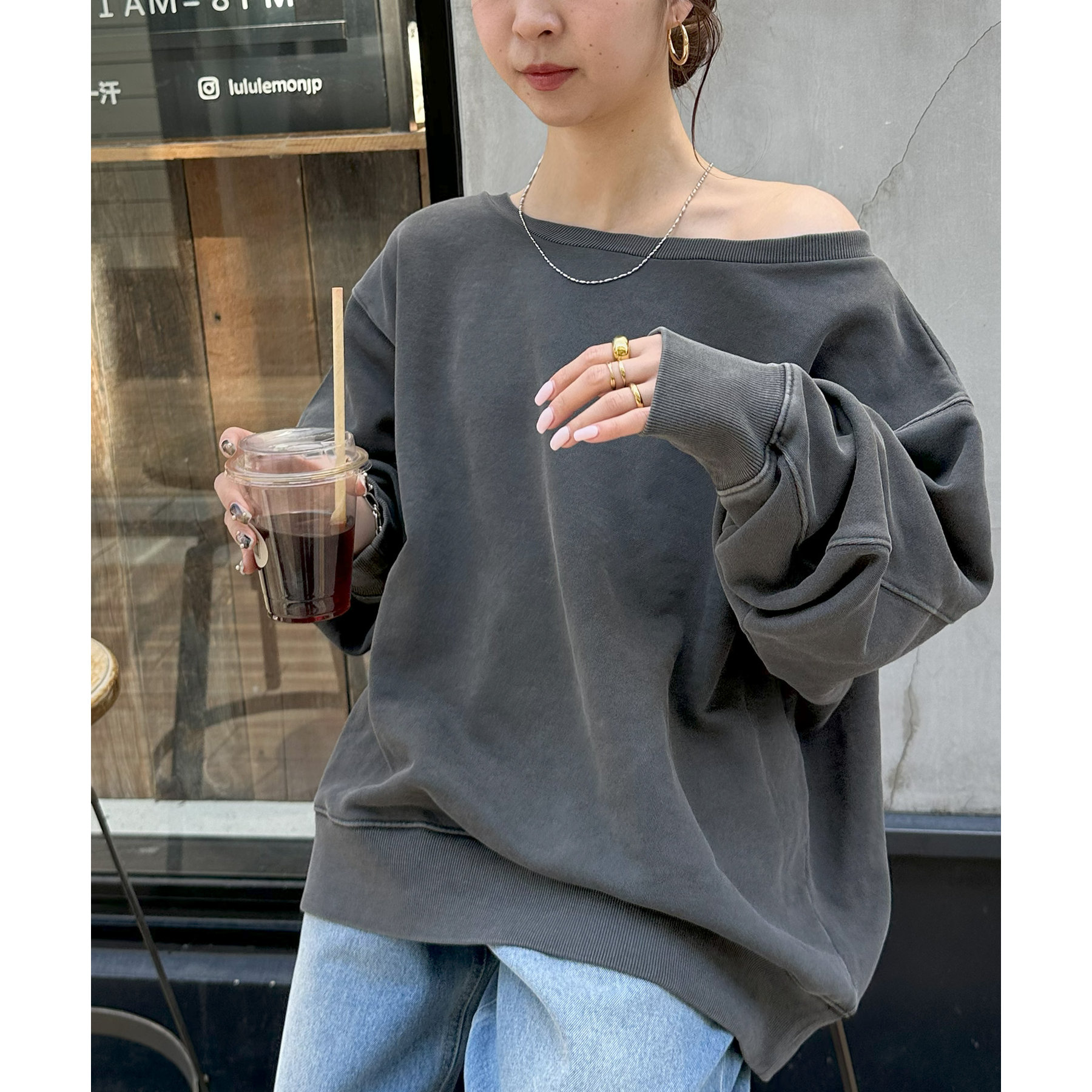 ピグメントワンショルスウェット | ファッション通販サイト NUGU
