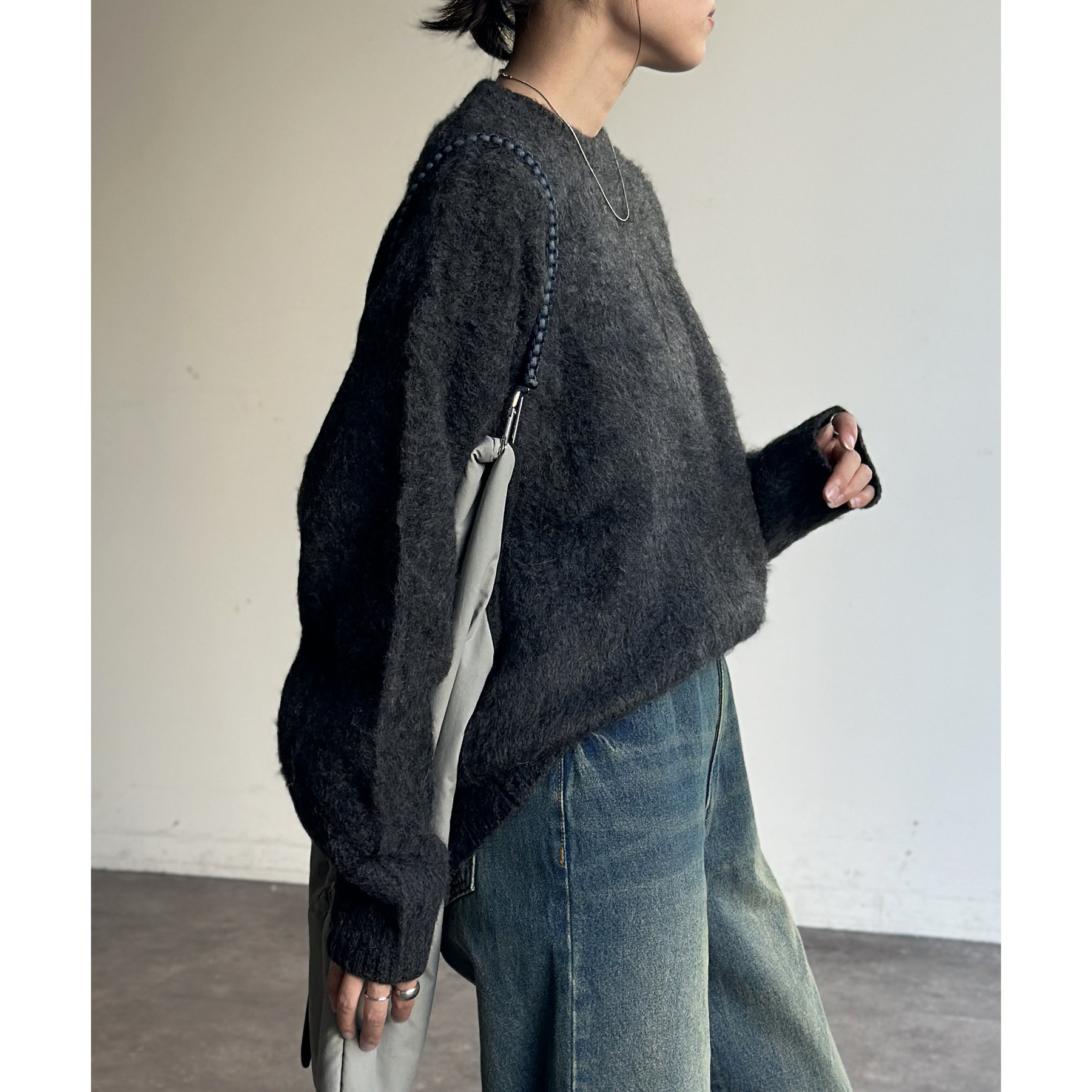 MIX糸モヘアライクニット | ファッション通販サイト NUGU