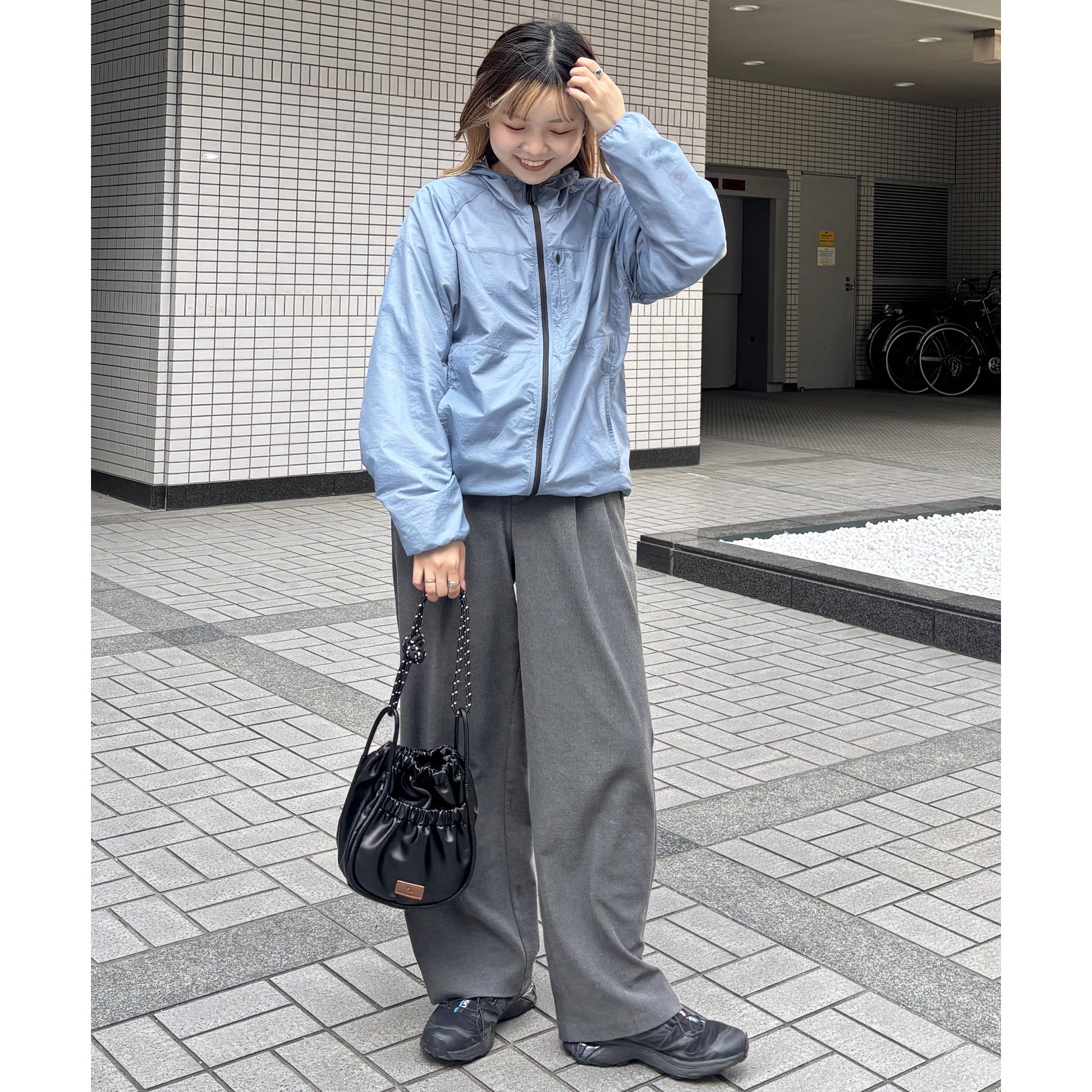 FUKA's企画】PUパラコードギャザーミニショルダーバッグ