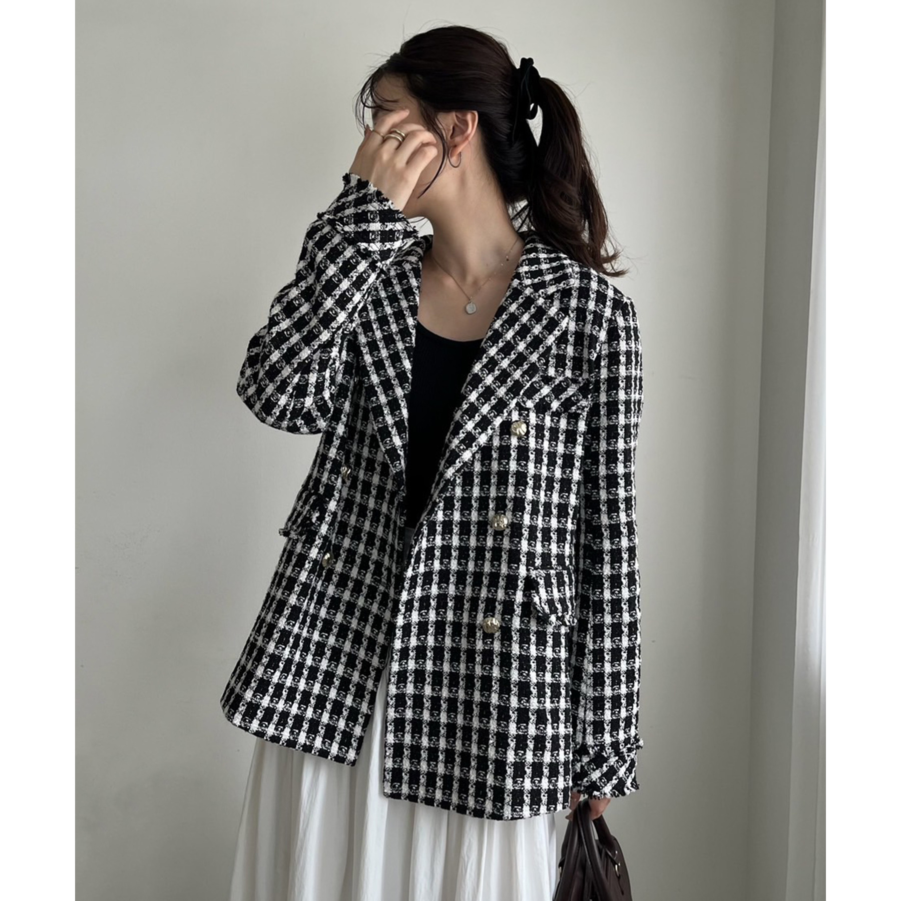 ☆関税込み☆【DOLCE＆GABBANA】ビジュー ツイード ジャケット trim_ofgrc_itema80b713cf2d611e