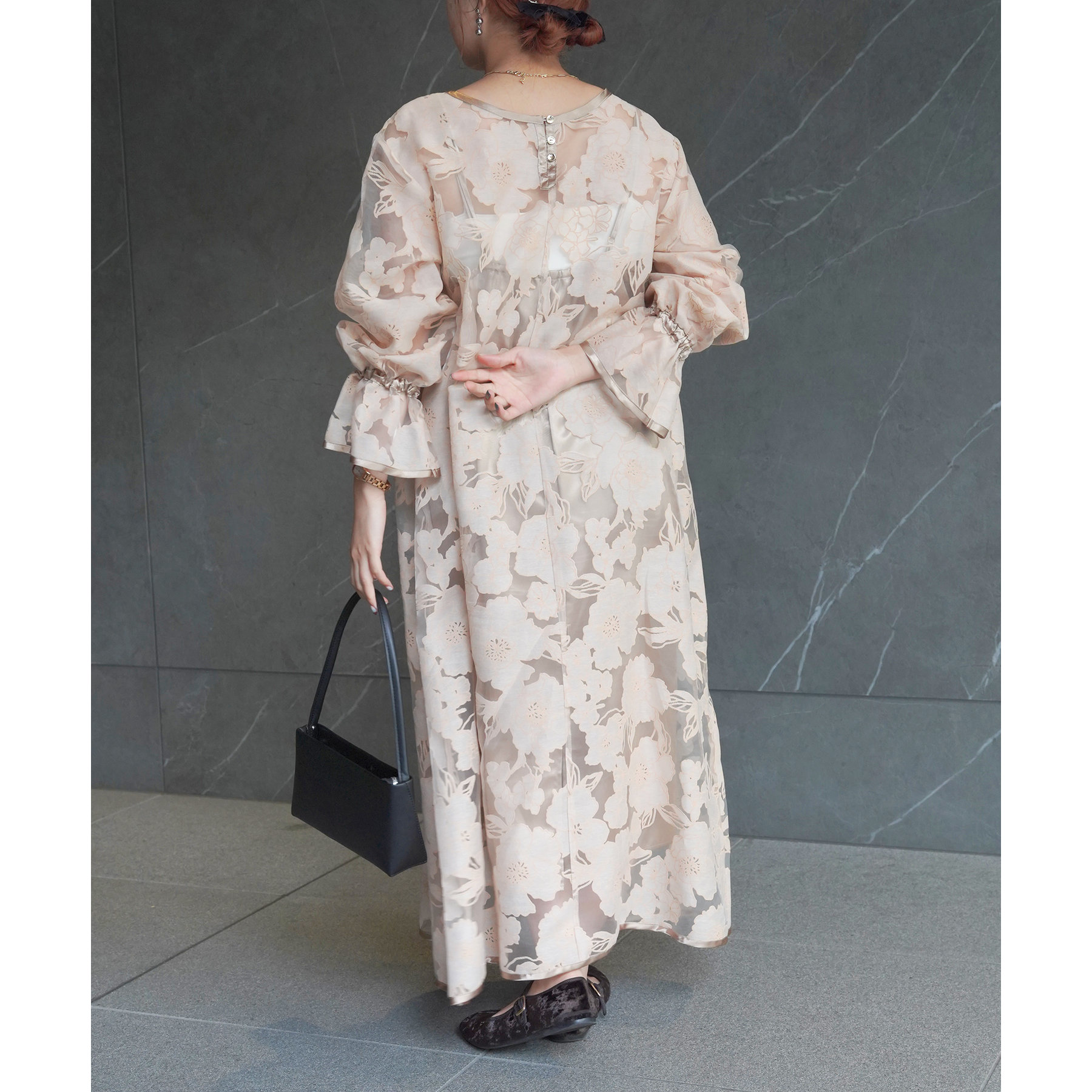 DINT オーガンジーフラワーワンピース 13550359_176_6_1800x1800_17401