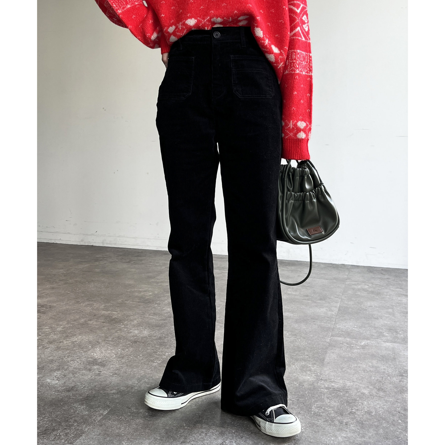 ストレッチコーデュロイフレアパンツ | ファッション通販サイト NUGU