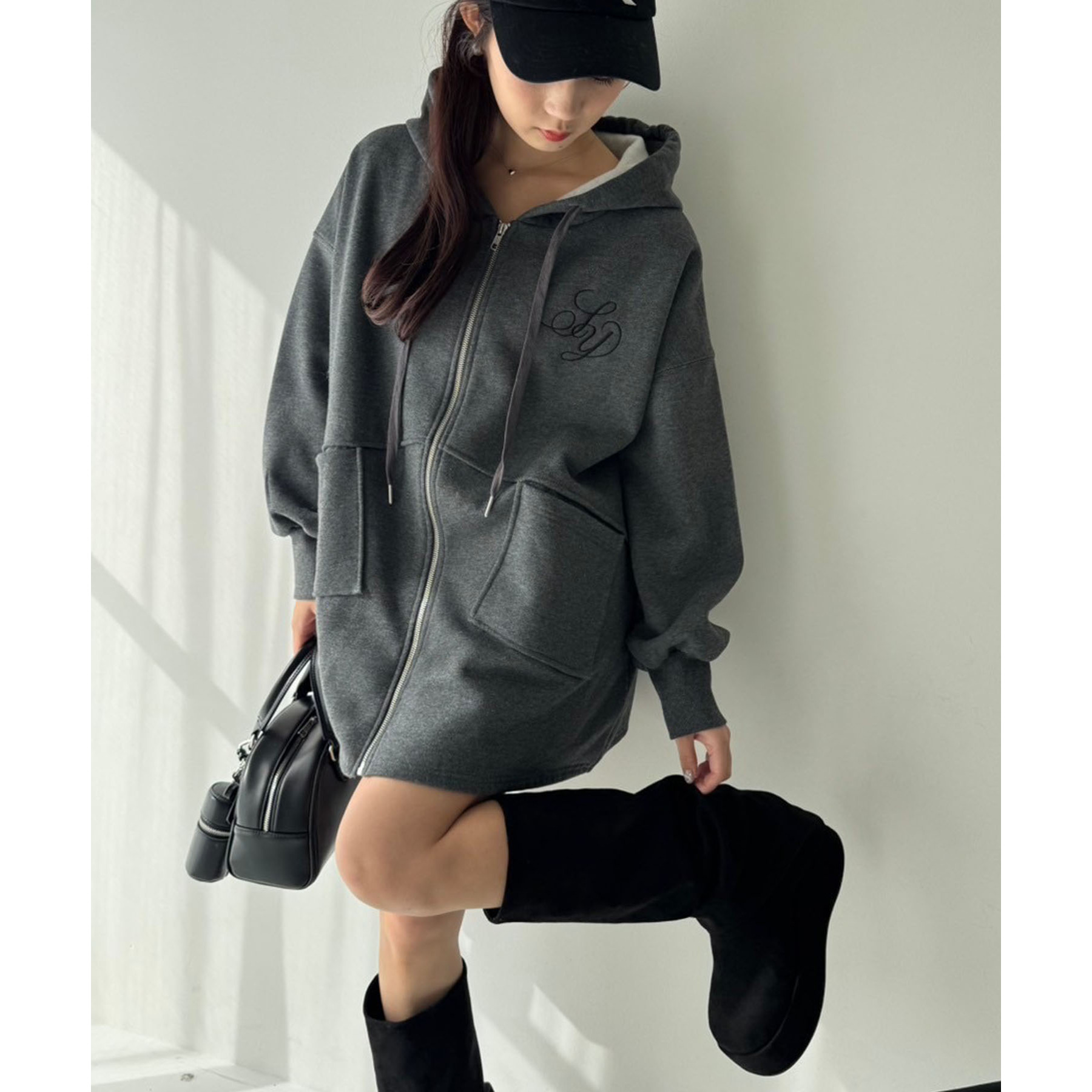 ビッグシルエットジップパーカー／裏毛 | ファッション通販サイト NUGU