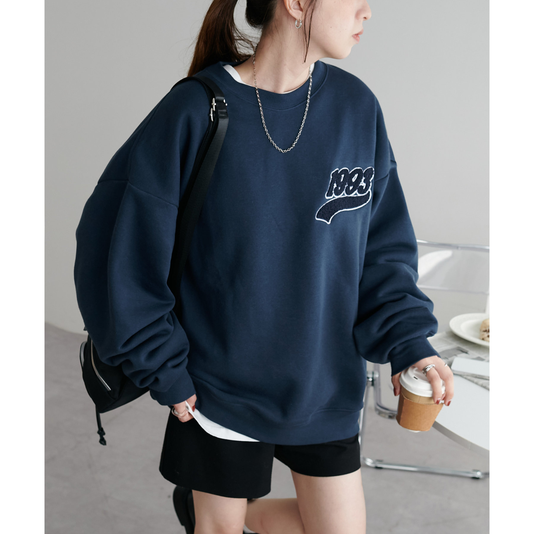 ユニセックス】サガラワンポイント刺繍スウェット | ファッション通販