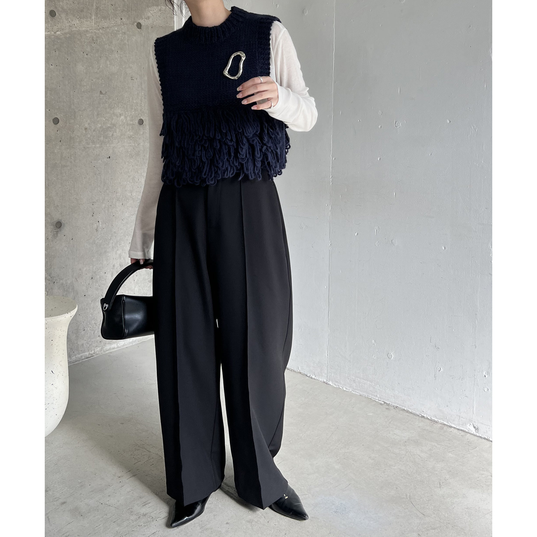YENN＞ループハンドニットベスト | ファッション通販サイト NUGU
