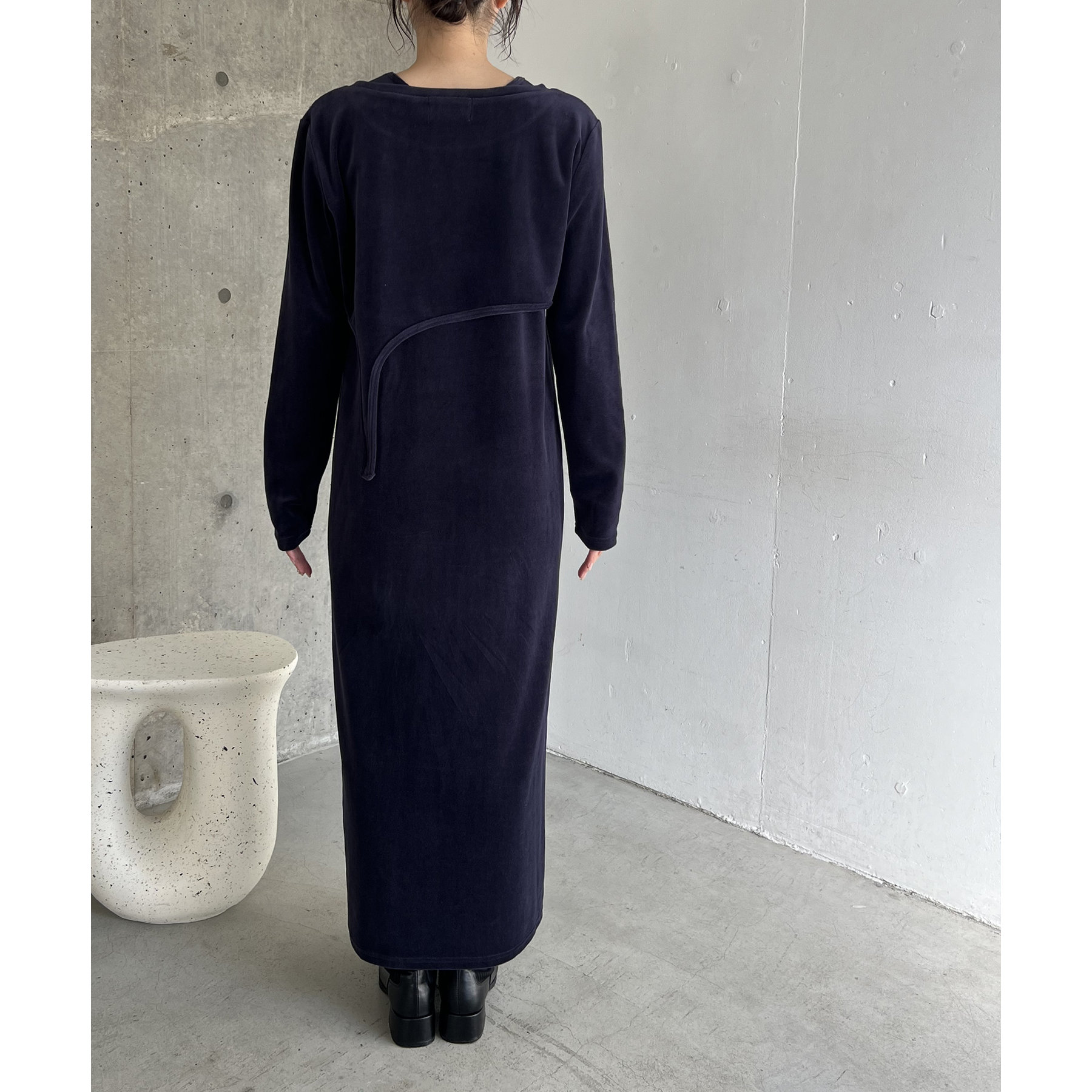 低身長サイズあり】ベロアアシメレイヤードワンピース | ファッション 