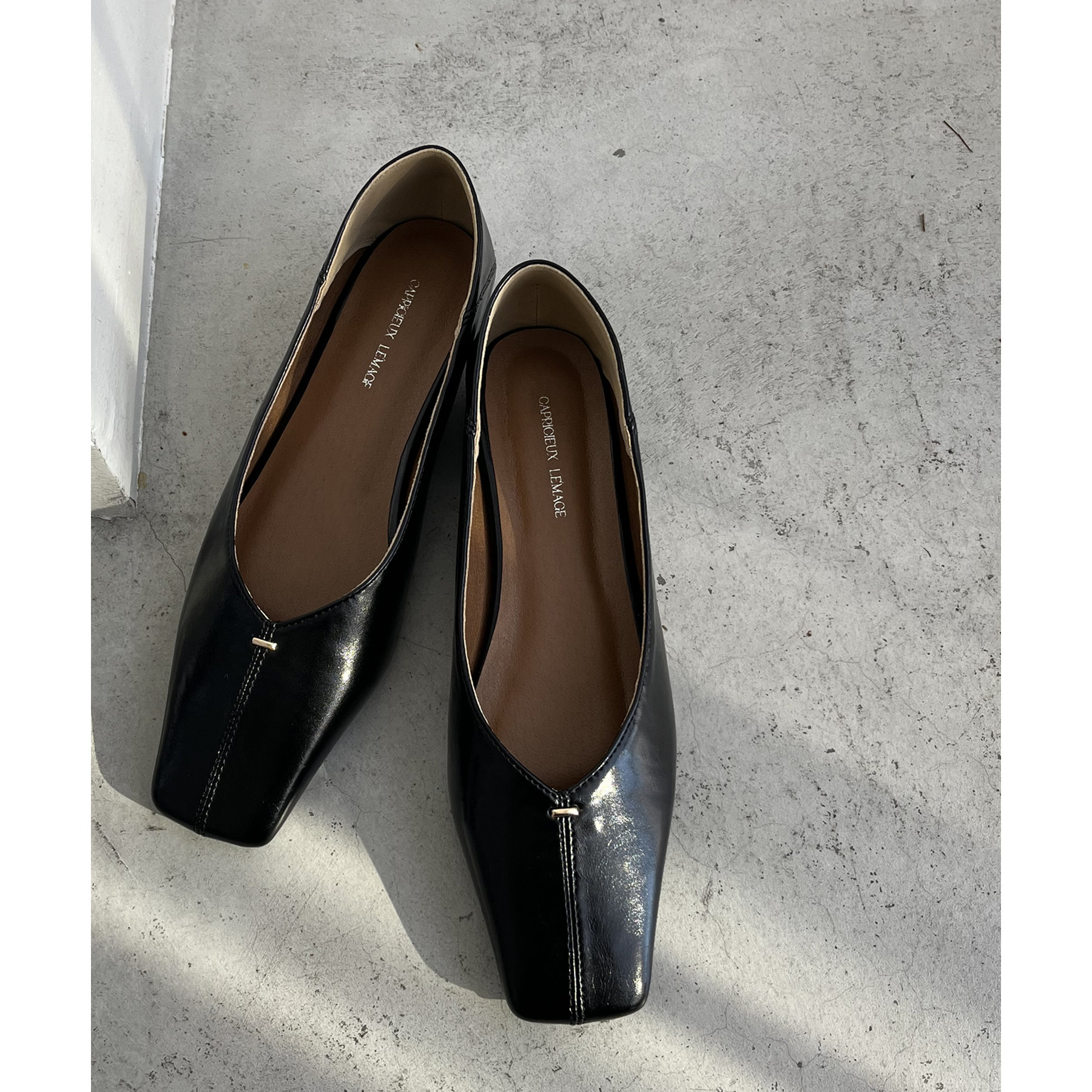 スクエアステッチフラットシューズ | ファッション通販サイト NUGU