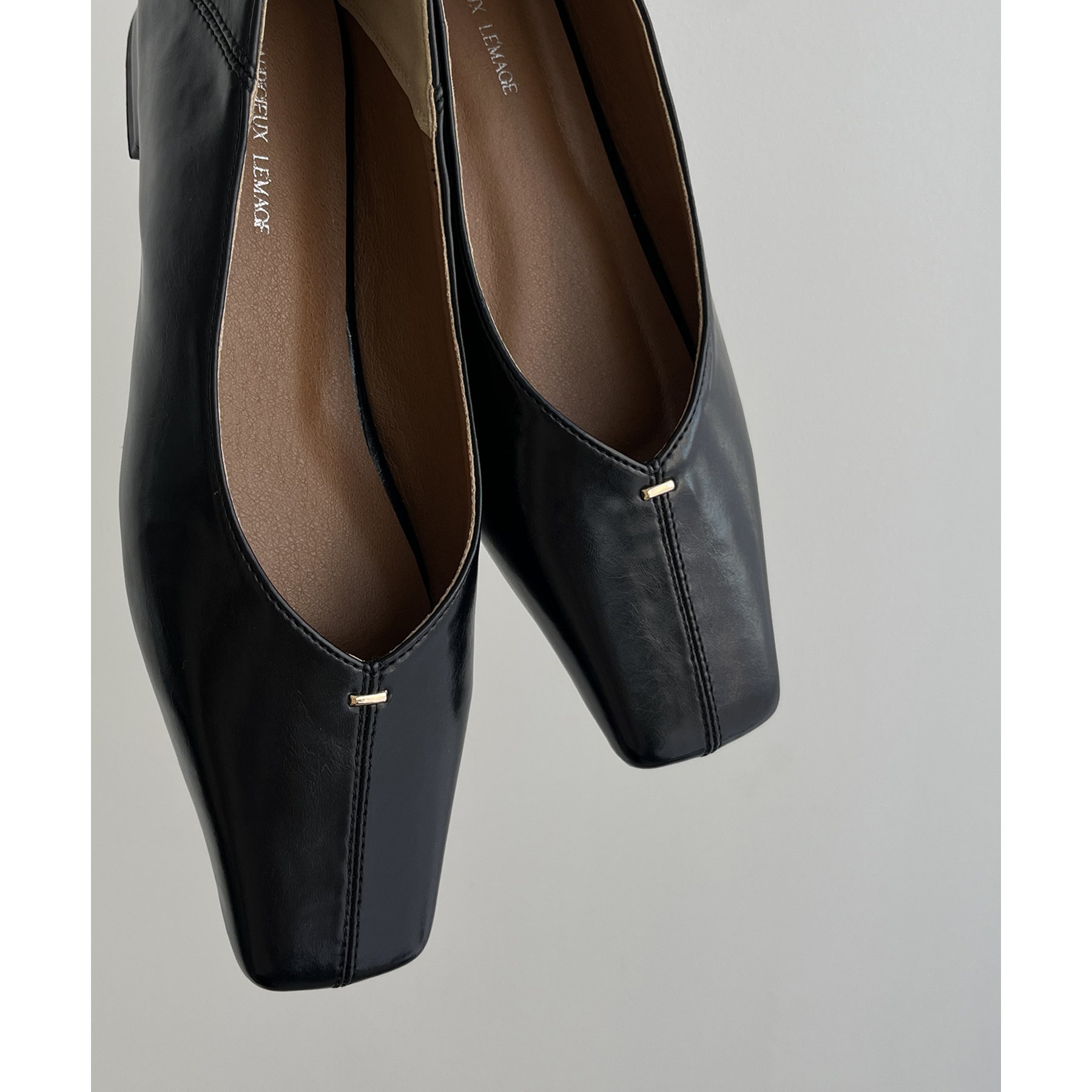 スクエアステッチフラットシューズ スクエアステッチフラットシューズ | ファッション通販サイト NUGU