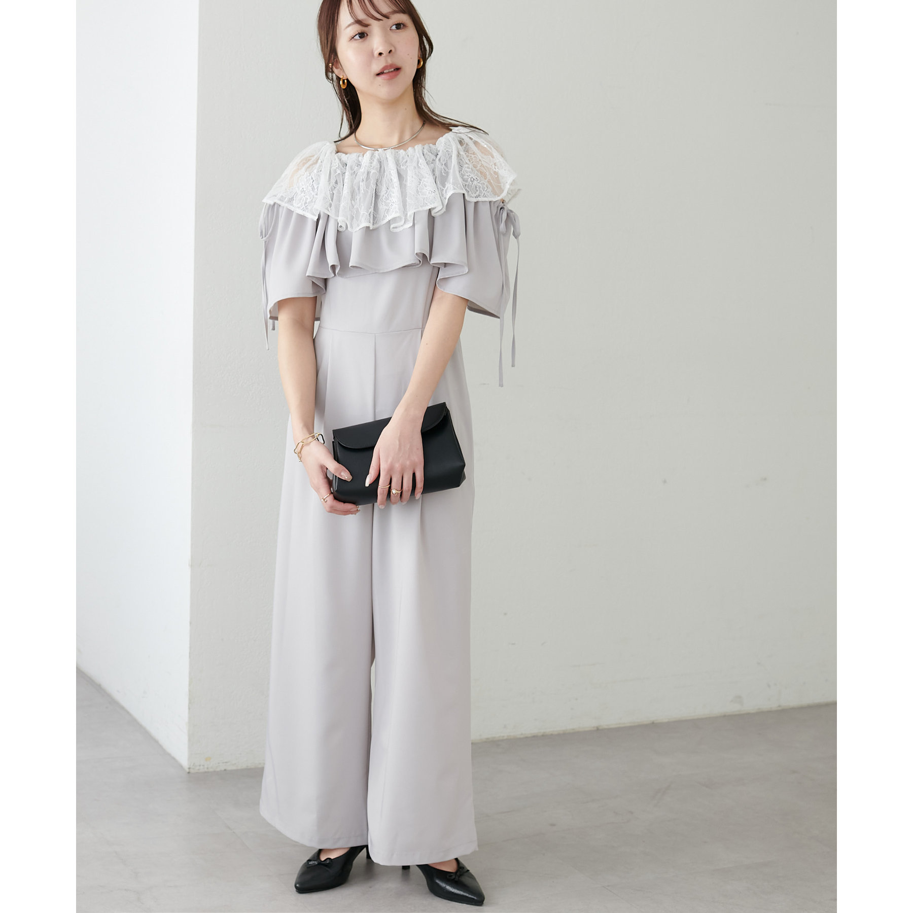 オケージョン】マルチウェイフリルセットキャミサロペット