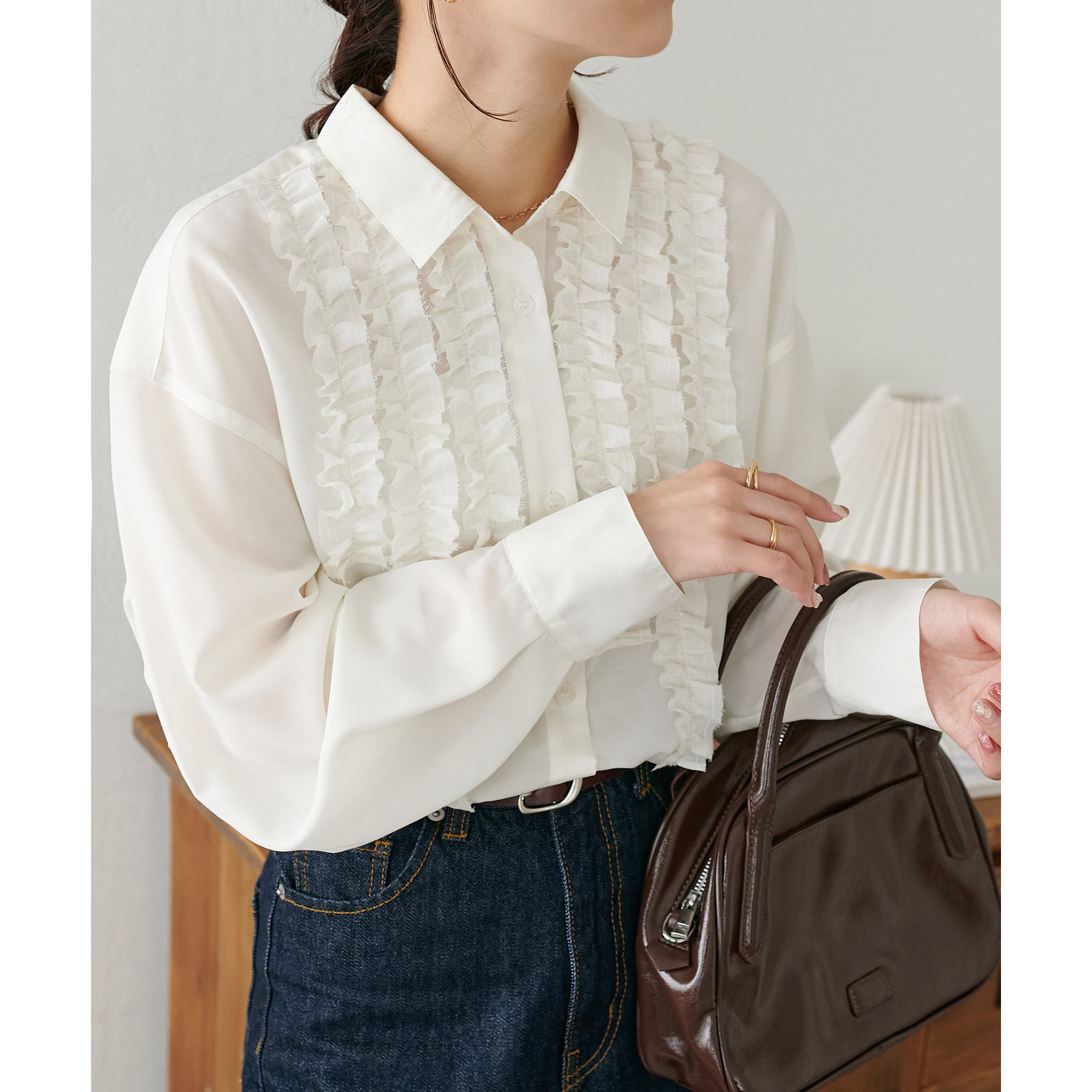 フロントフリルシャツ | ファッション通販サイト NUGU