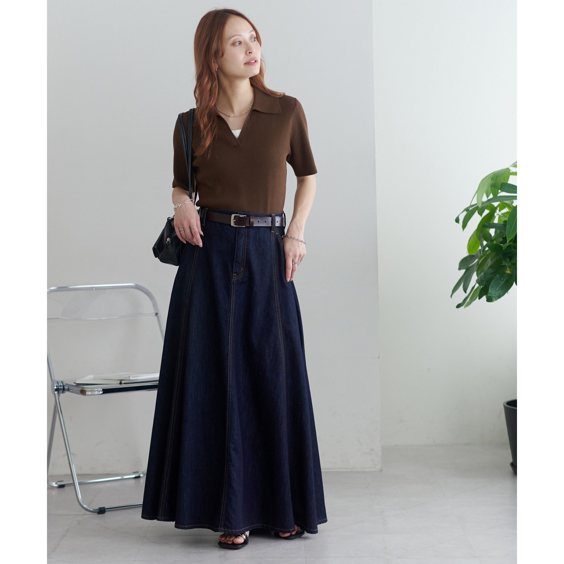 デニムフレアスカート | ファッション通販サイト NUGU