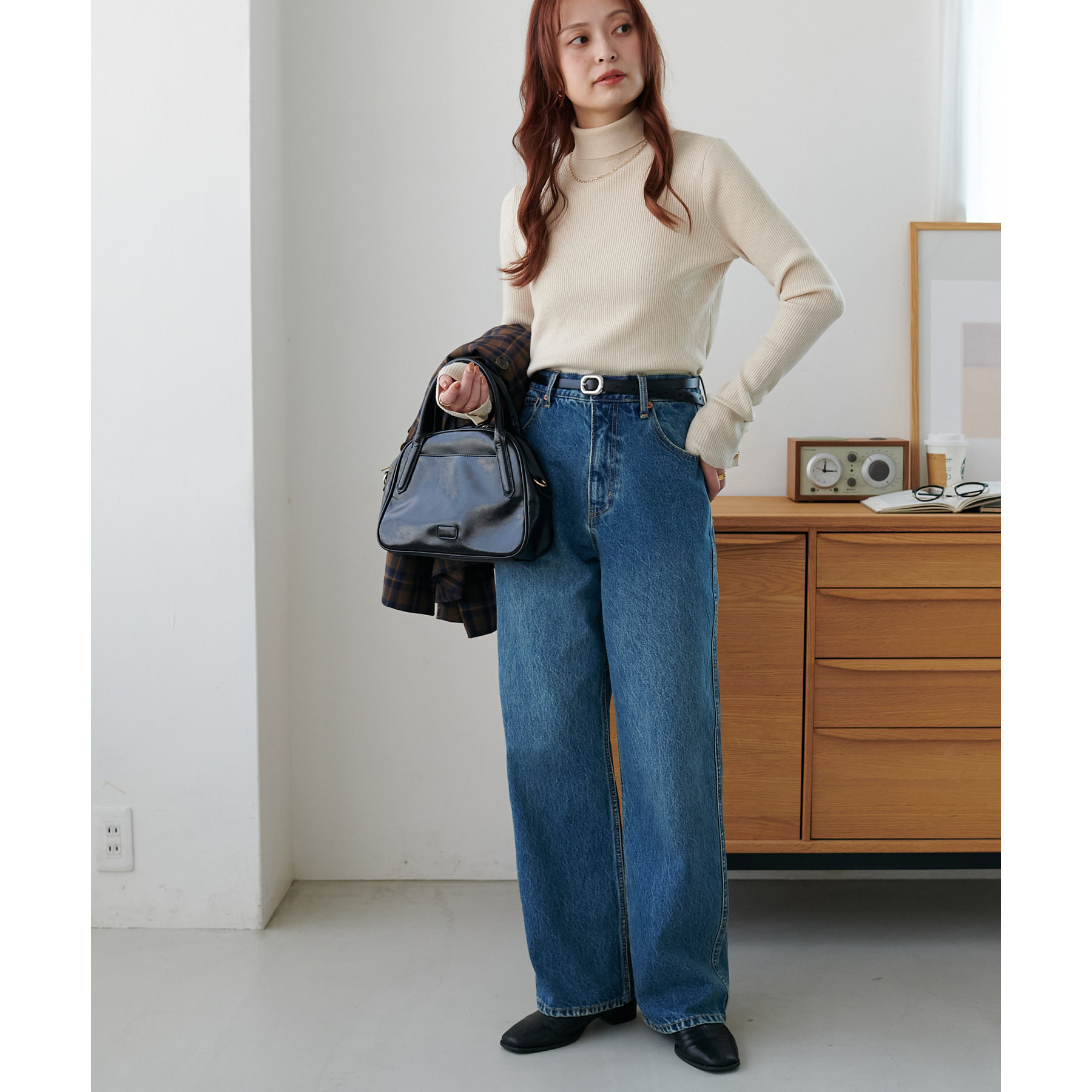 ブルーデニム ストレートパンツ フェード加工 ビンテージ加工デニムストレートパンツ | ファッション通販