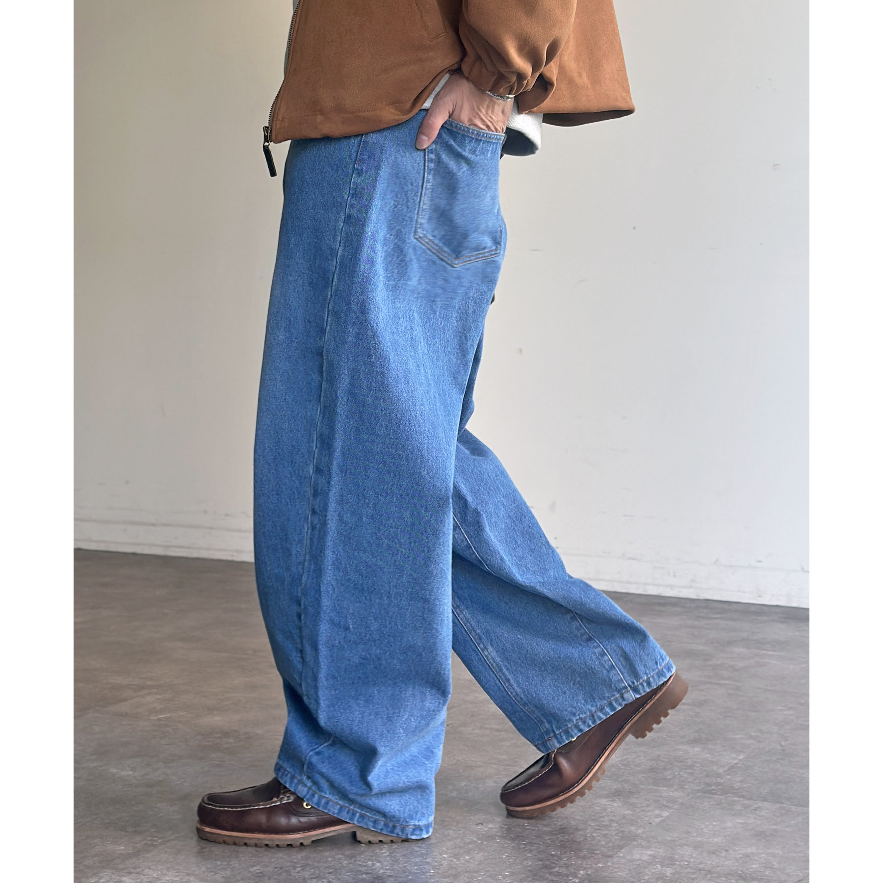 センターシームカーブデニムパンツ | ファッション通販サイト NUGU
