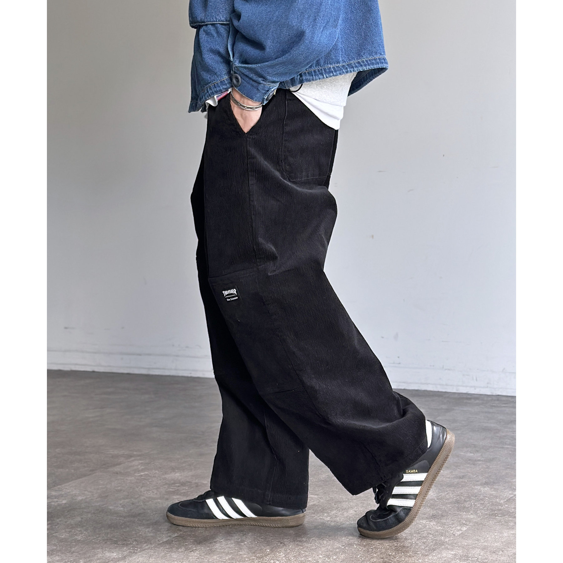 NAOSHIYA CUSTUM FACTORY コーデュロイダブルニーパンツ