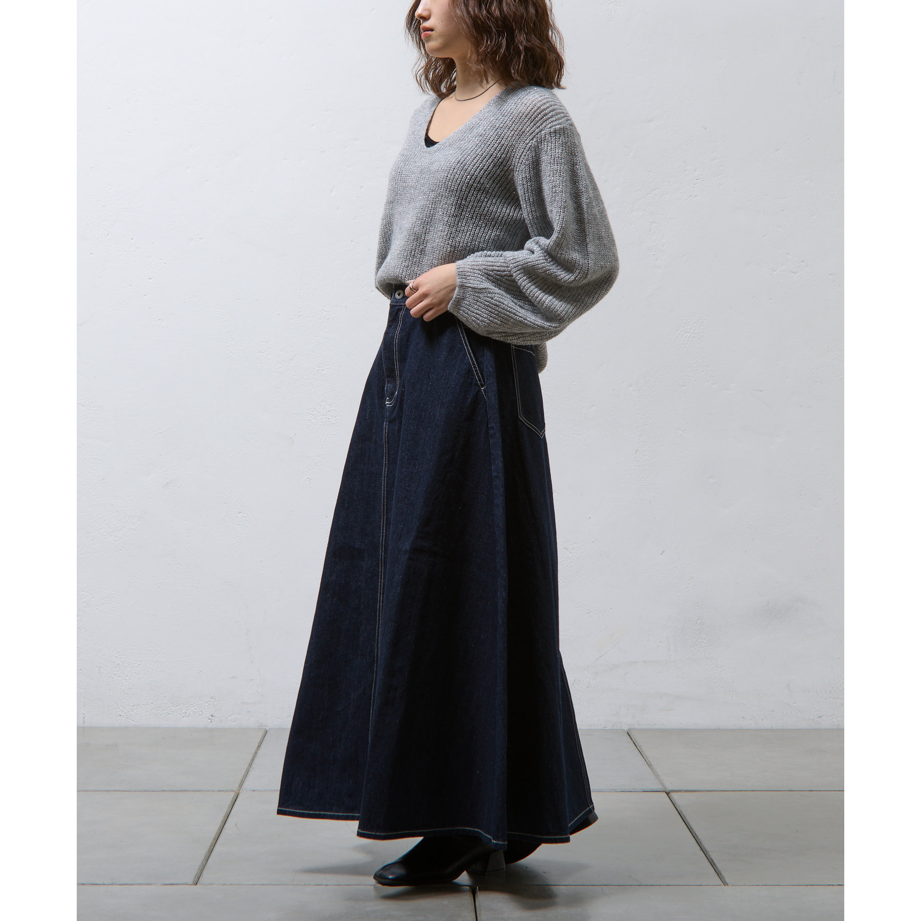 デニムフレアスカート | ファッション通販サイト NUGU