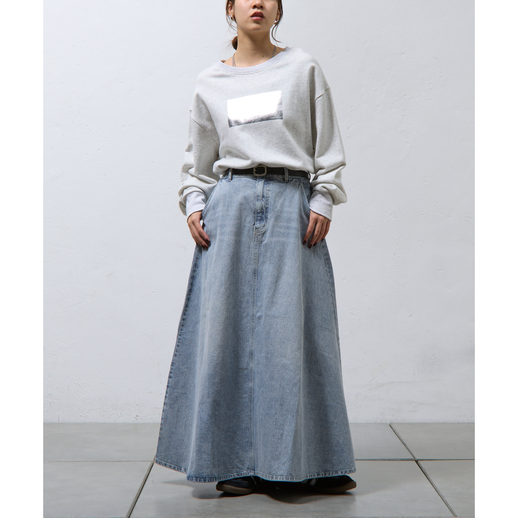 デニムフレアスカート | ファッション通販サイト NUGU