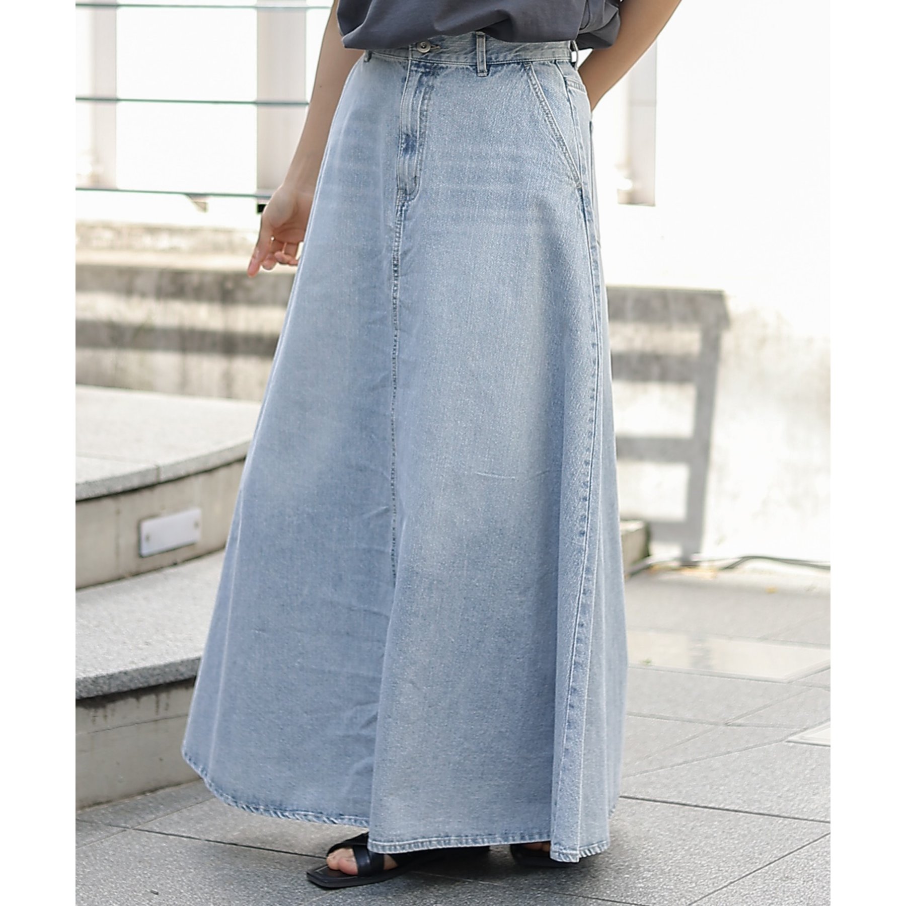 デニムフレアスカート | ファッション通販サイト NUGU