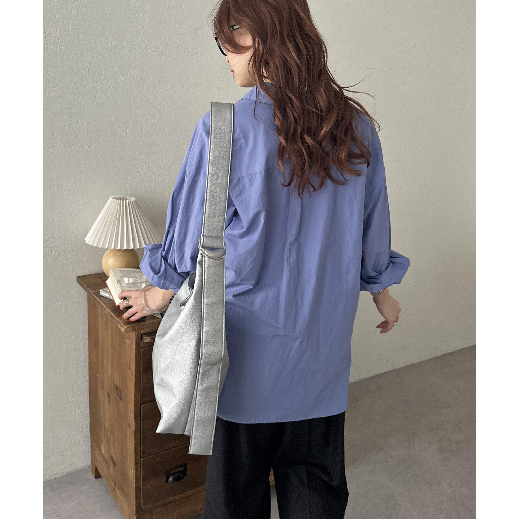 A4サイズ収納可◎】ソフトラウンドワンショルダーバッグ