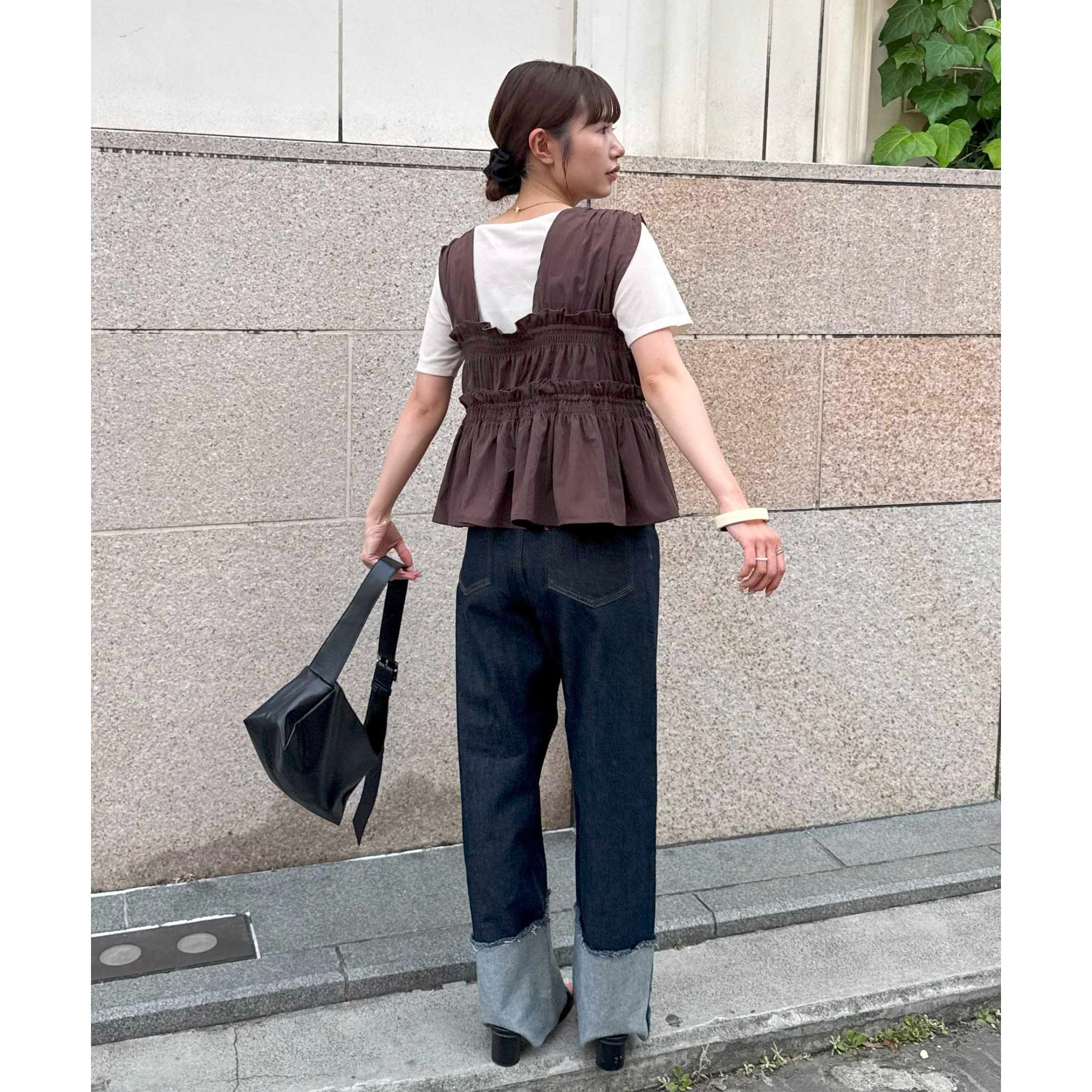 umm.】ギャザーリボン使いノースリ | ファッション通販サイト NUGU