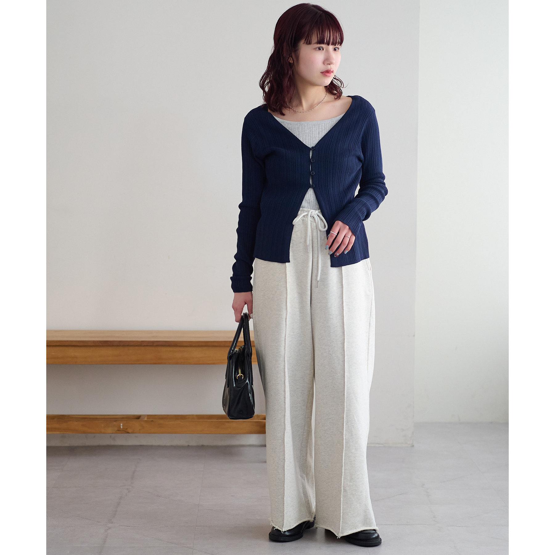裏毛センタープレスワイドパンツ | ファッション通販サイト NUGU