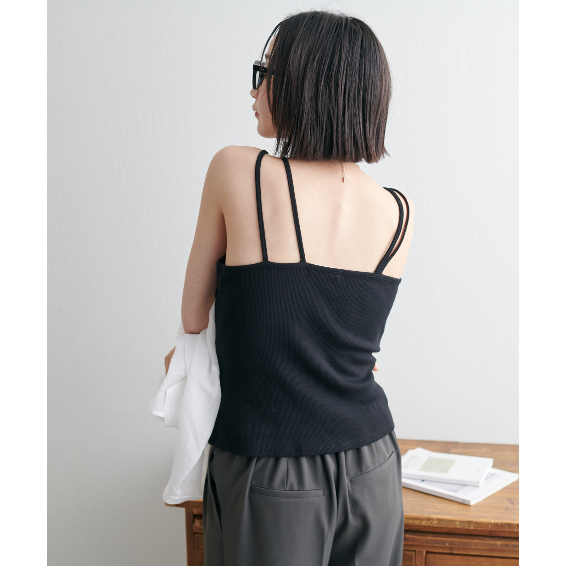 Nodressキャミソール LAGUA GEM | FRONT ZIP ASYMMETRY キャミソール (キャミソール