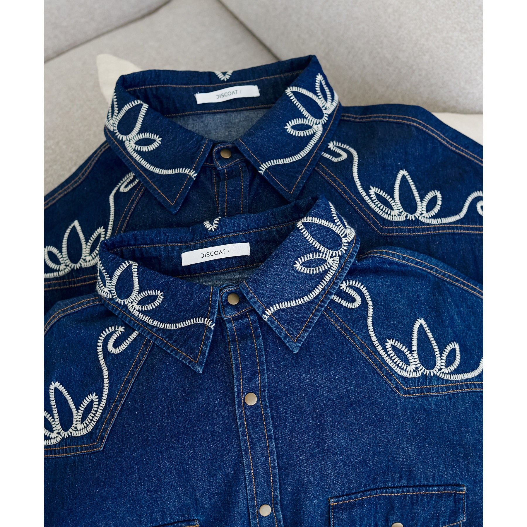 デニム刺繍ウエスタンシャツ | ファッション通販サイト NUGU