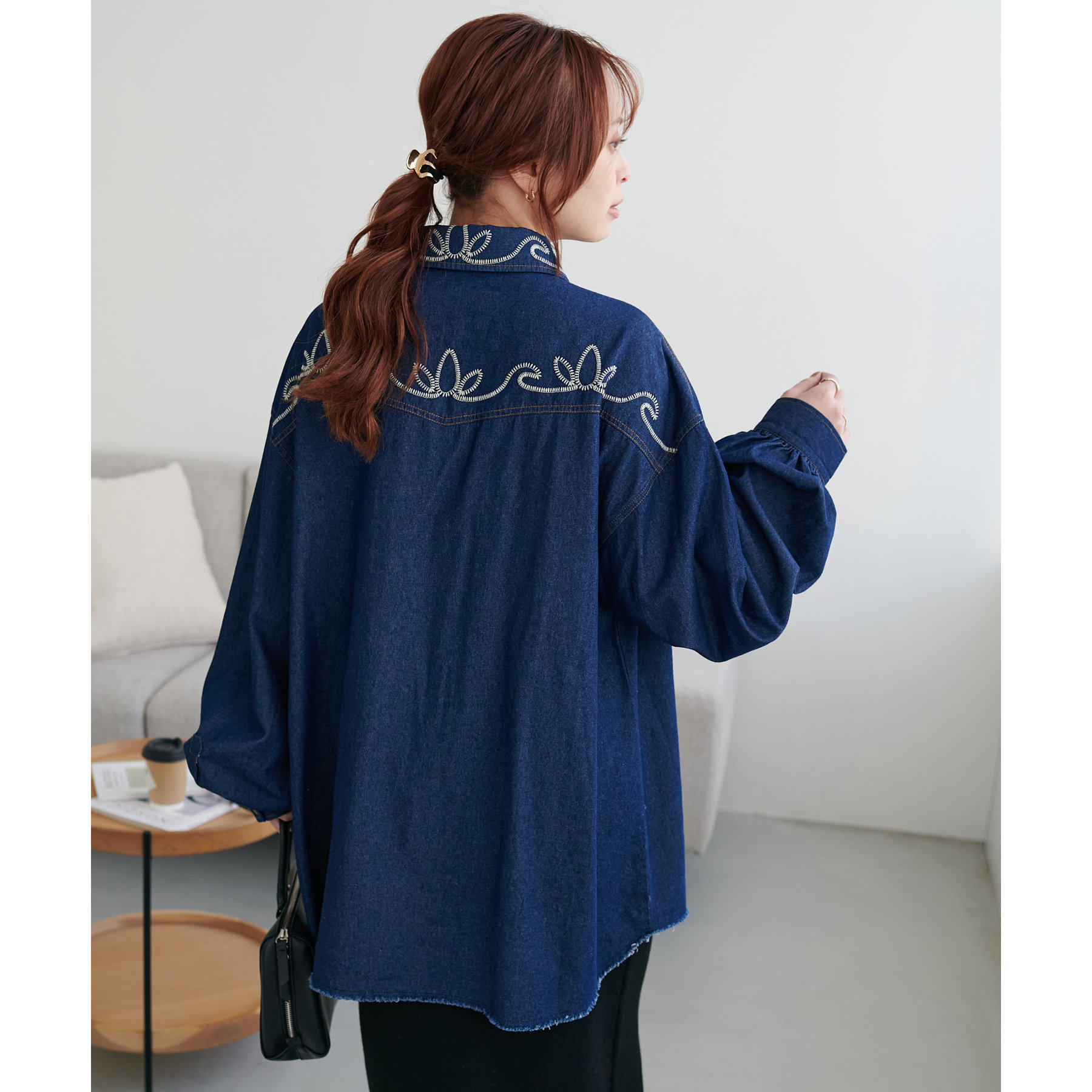 デニム刺繍ウエスタンシャツ | ファッション通販サイト NUGU