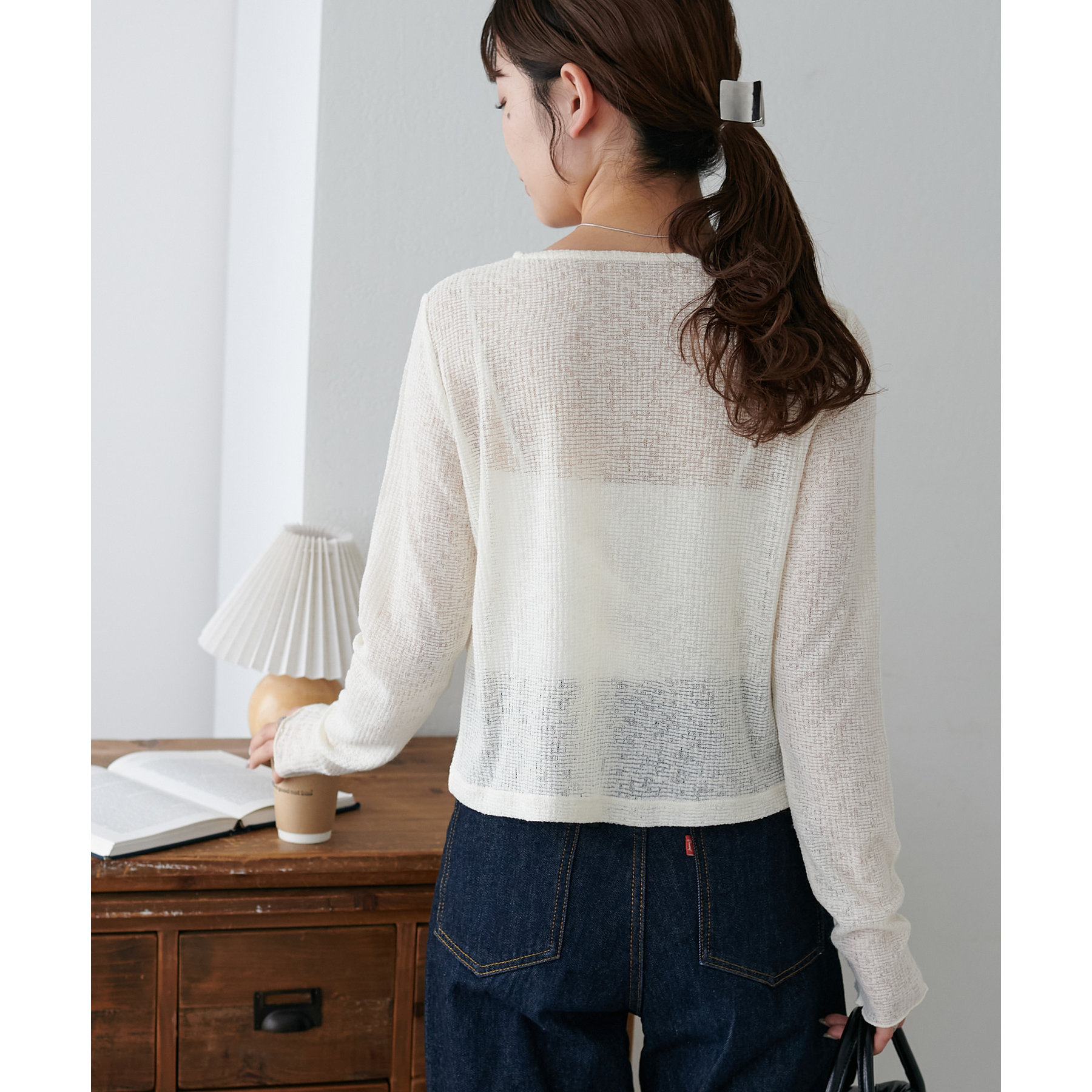 メランジ胸ギャザープルオーバー | ファッション通販サイト NUGU