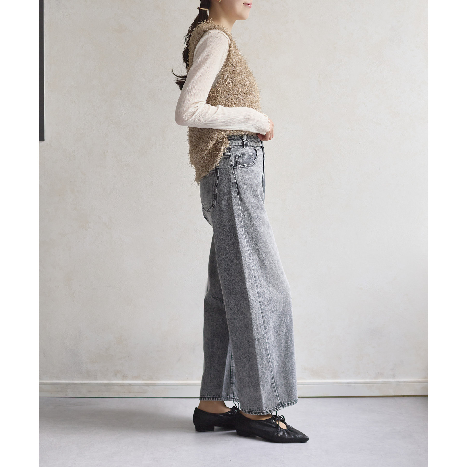 ゼヴォン ブルーデニム バレルレッグパンツ セール】バレルデニムパンツ（その他パンツ）｜Thevon（ゼボン