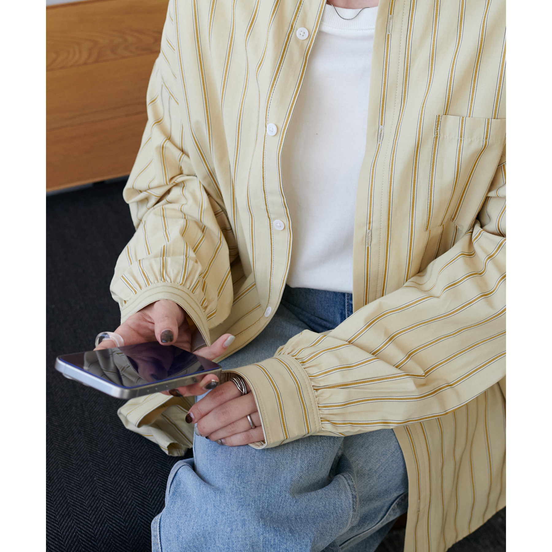 アソートストライプビッグシャツ | ファッション通販サイト NUGU