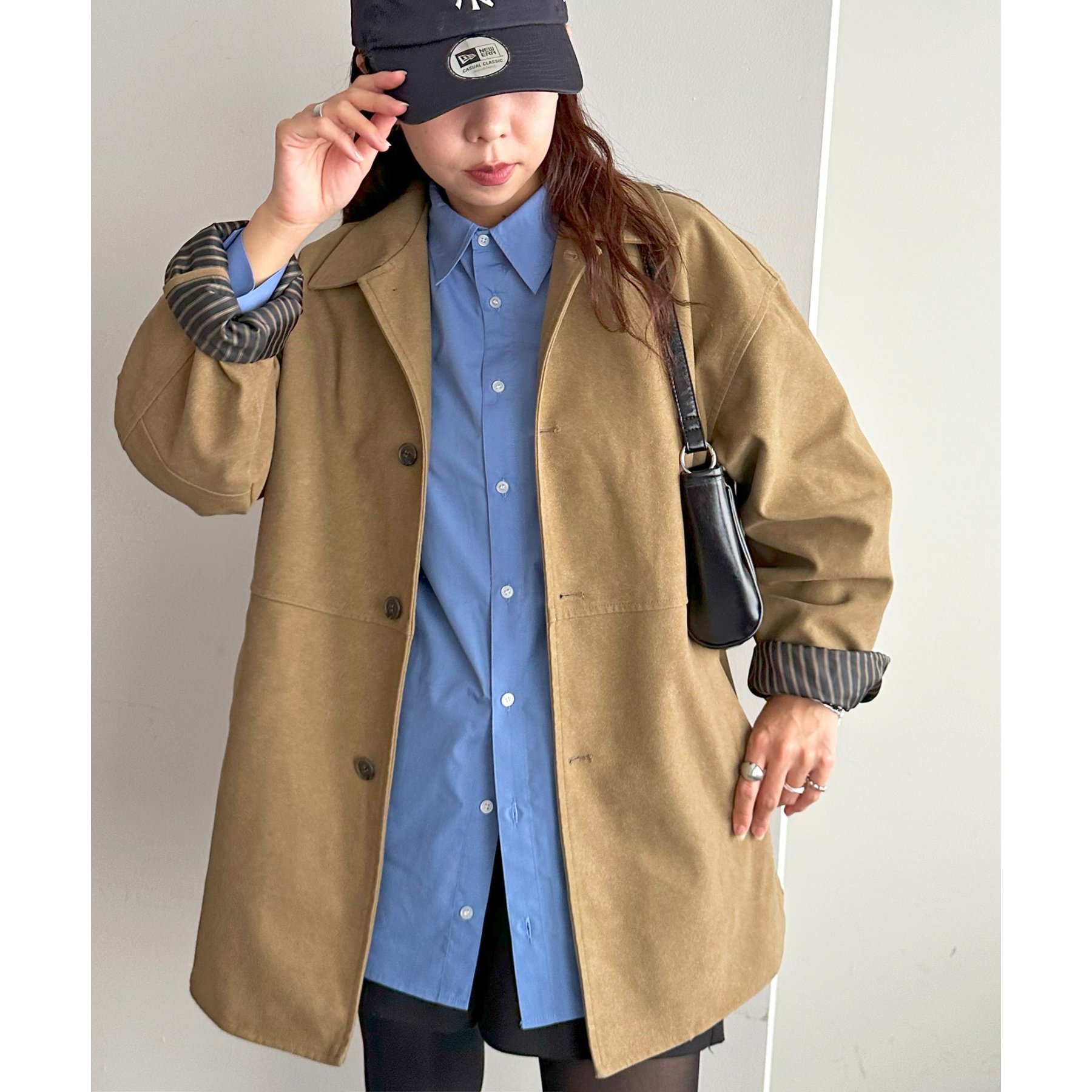 トレンチコート LENINA BAYLIN cape trench coat_IVORY Baylin Cape Trench Coat_Ivory | ファッション通販サイト NUGU