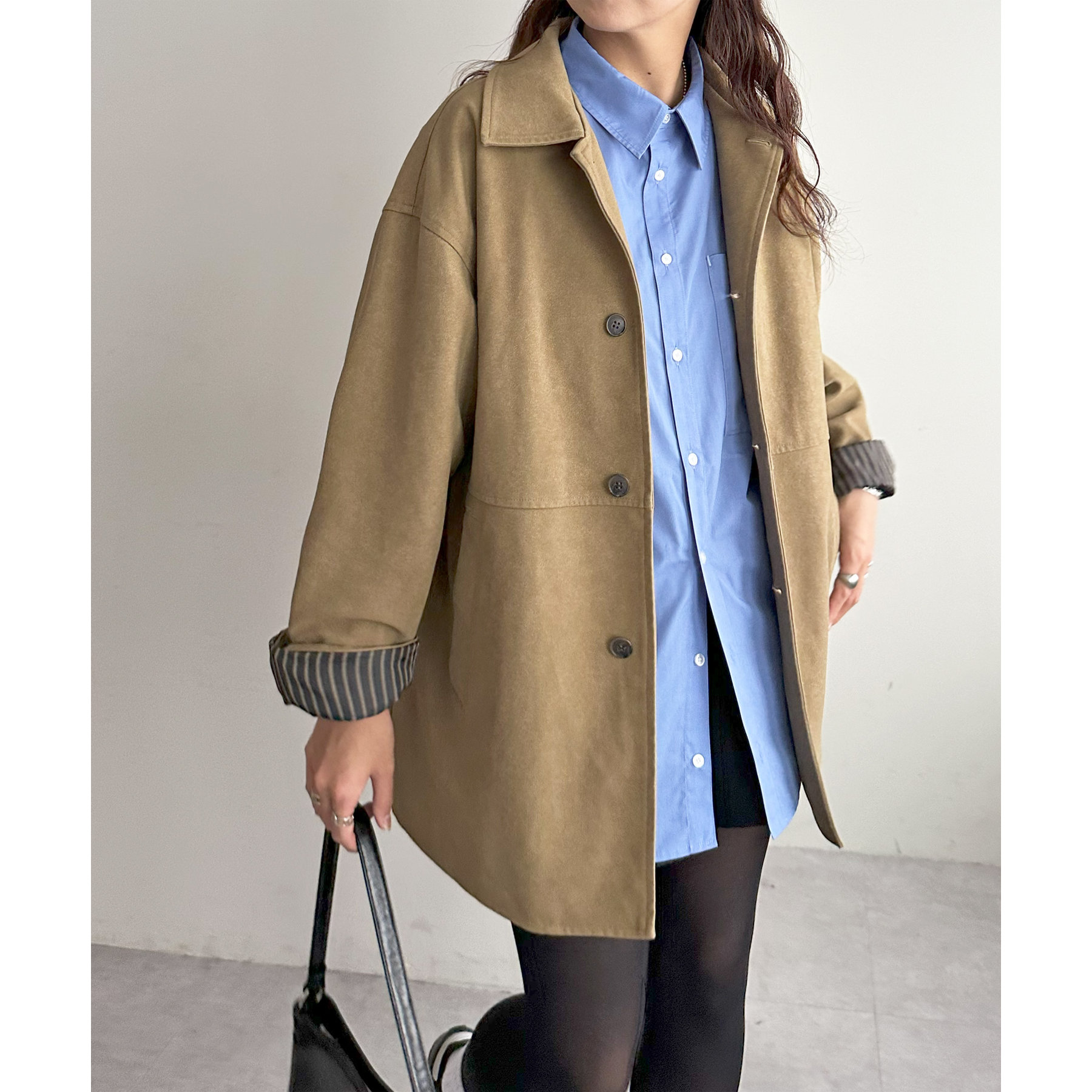 フェイクスエードショートコート（discoat） DISCOAT フェイクスエードショートコート Discoat｜【AW先行予約