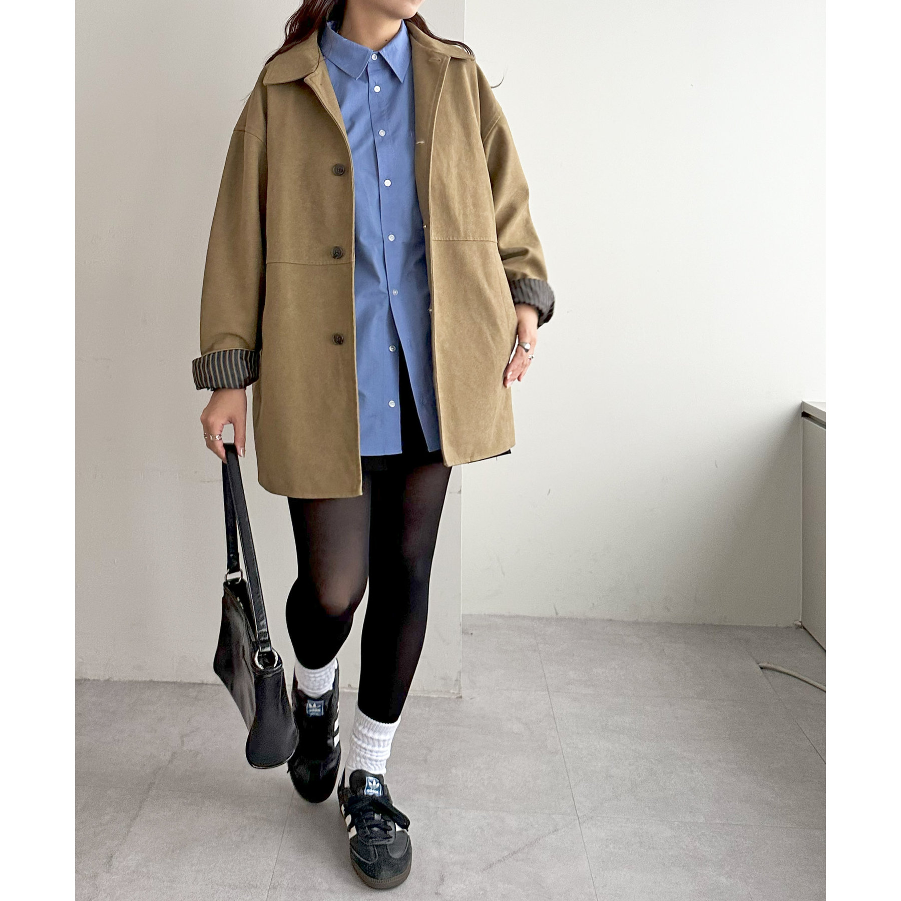 discoat ディスコート フェイクスエードショートコートちばちゃん着用タグ有 セール】【新色追加！/ユニセックス】フェイクスエードショートコート