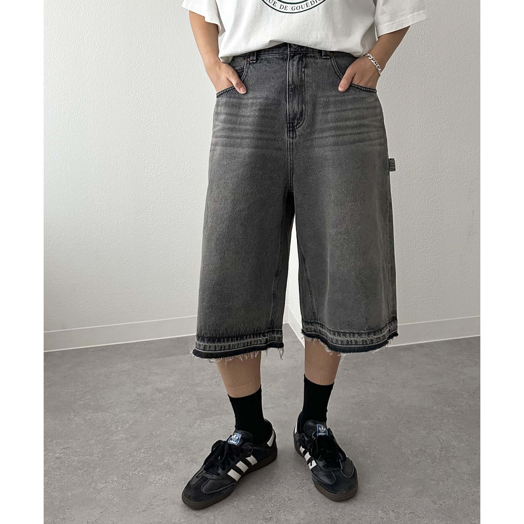 ユニセックス】デニムハーフパンツ | ファッション通販サイト NUGU
